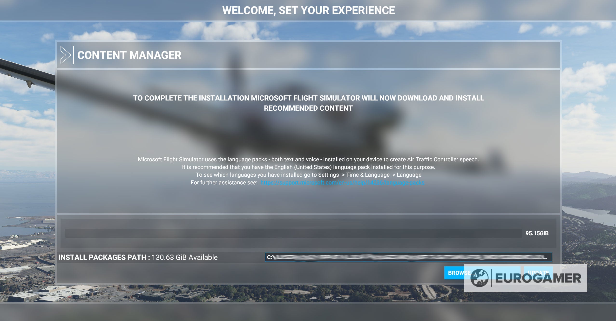 Microsoft Flight Simulator patch reduces download from over 170GB to 83GB - 45