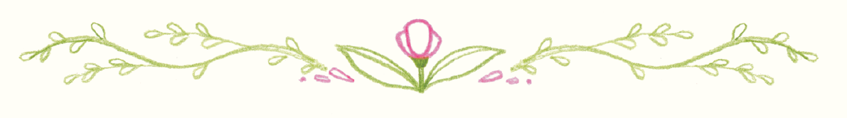 Floral border drawn by Melanie Gillman