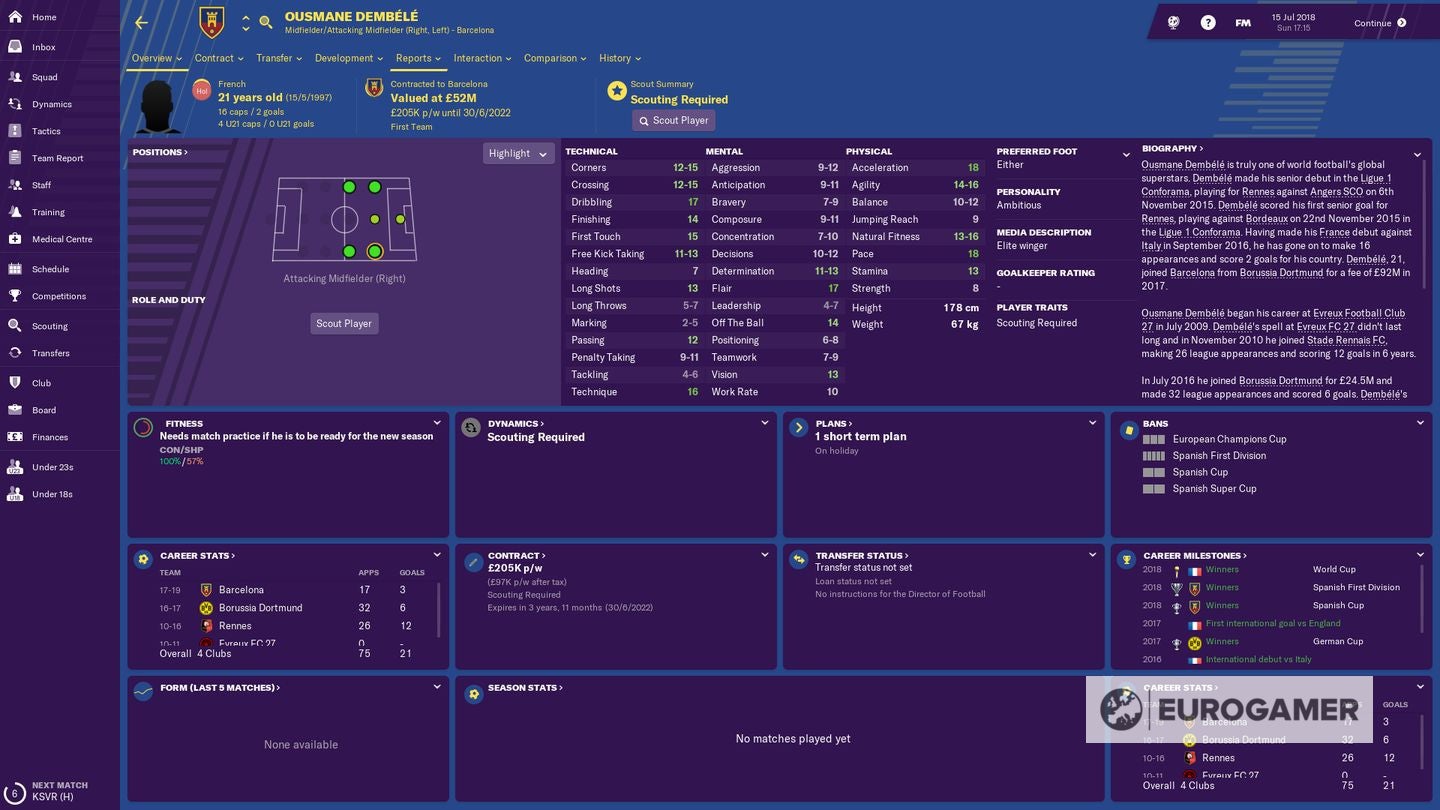 Football Manager 2019 wonderkids list   the best  highest potential young players in FM19 - 84