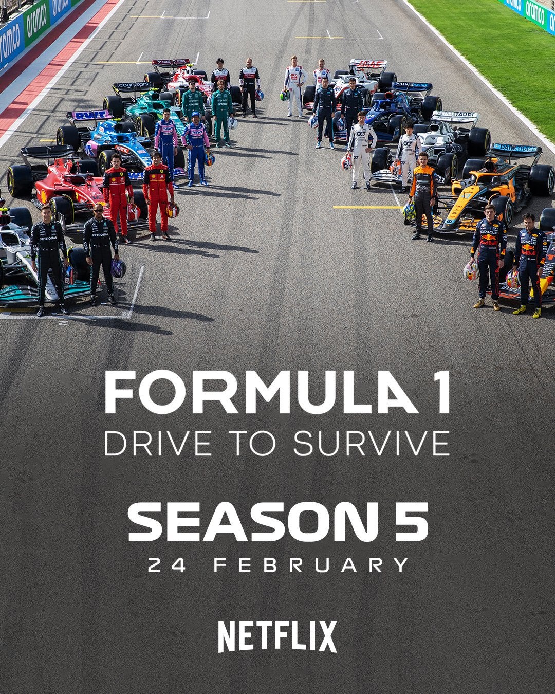 Formula 1 Drive to Survive Season 5 estreia no final de Fevereiro