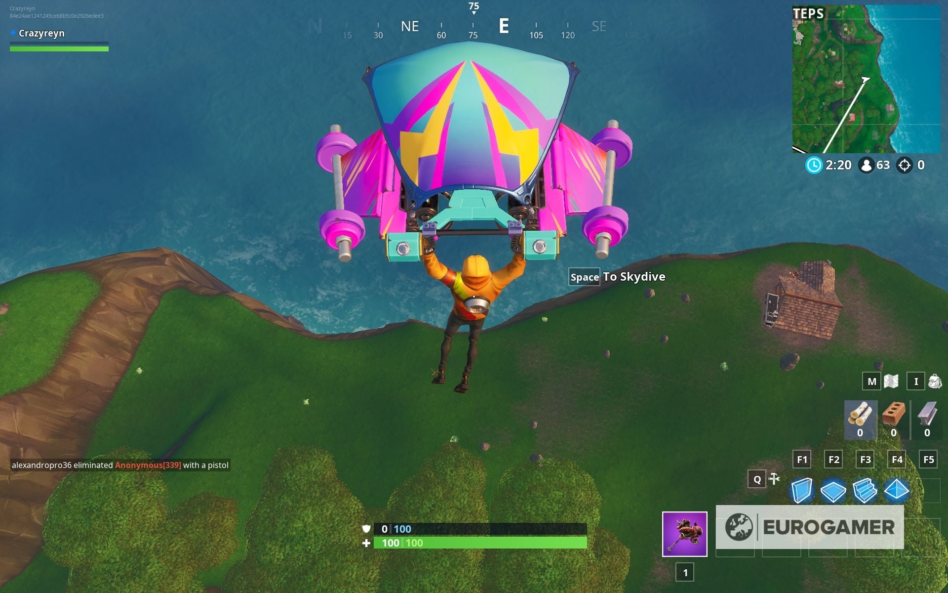 Where to find Fortbyte 88: Found somewhere within map location J3 in  Fortnite | Eurogamer.net