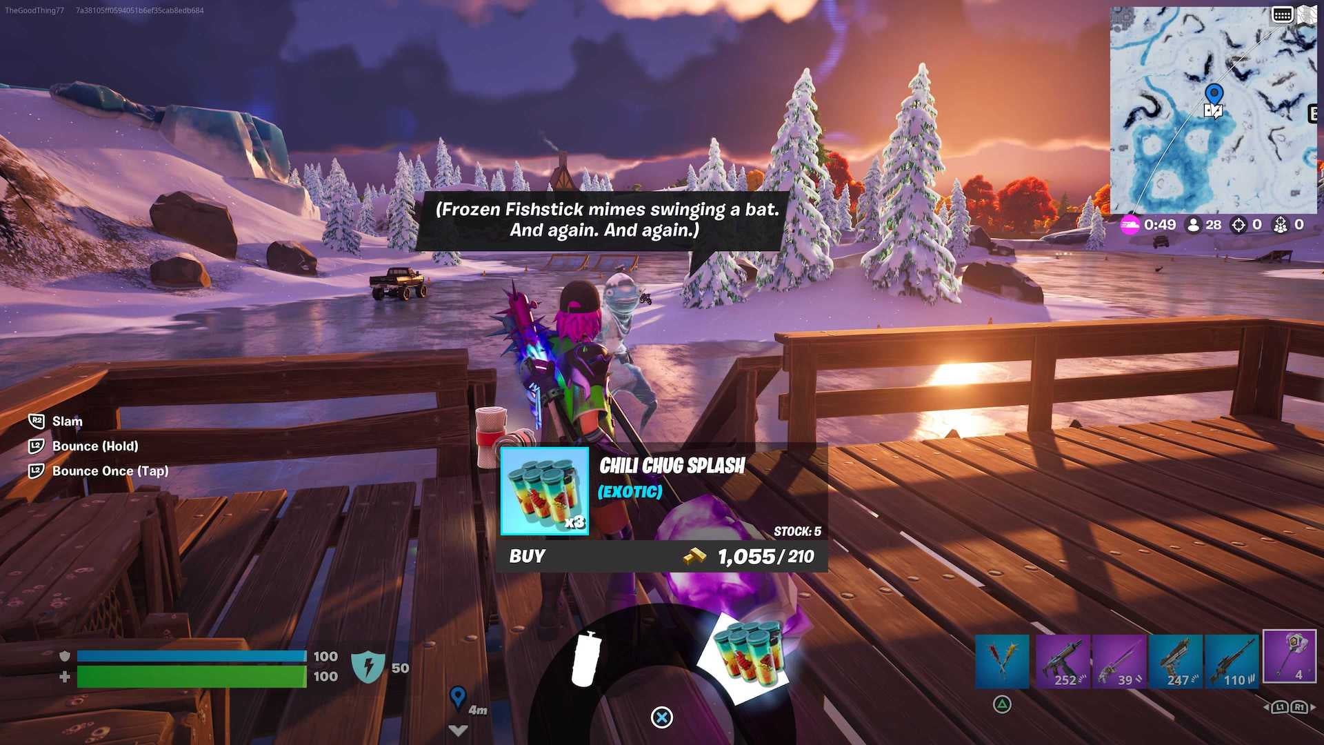 Where to purchase an Exotic weapon from a character in Fortnite - 62
