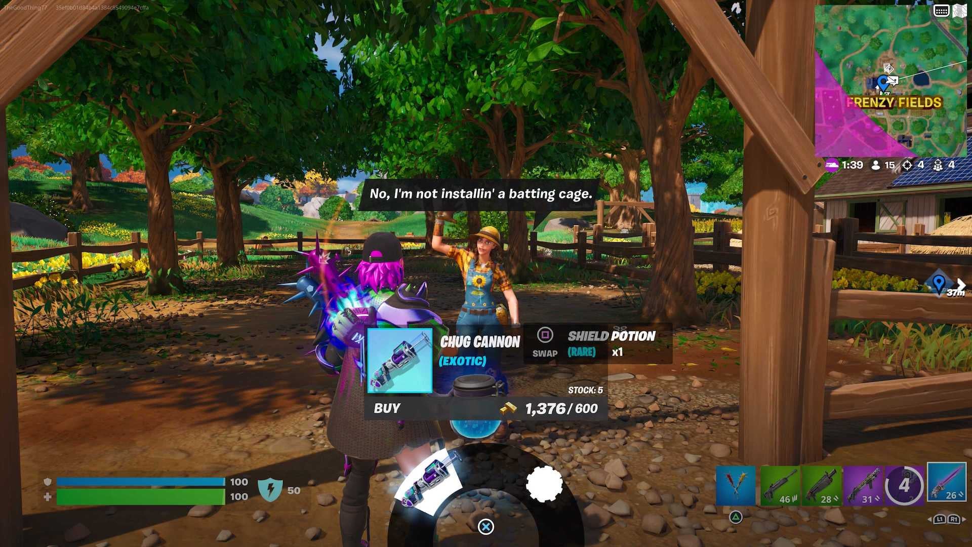 Where to purchase an Exotic weapon from a character in Fortnite - 28
