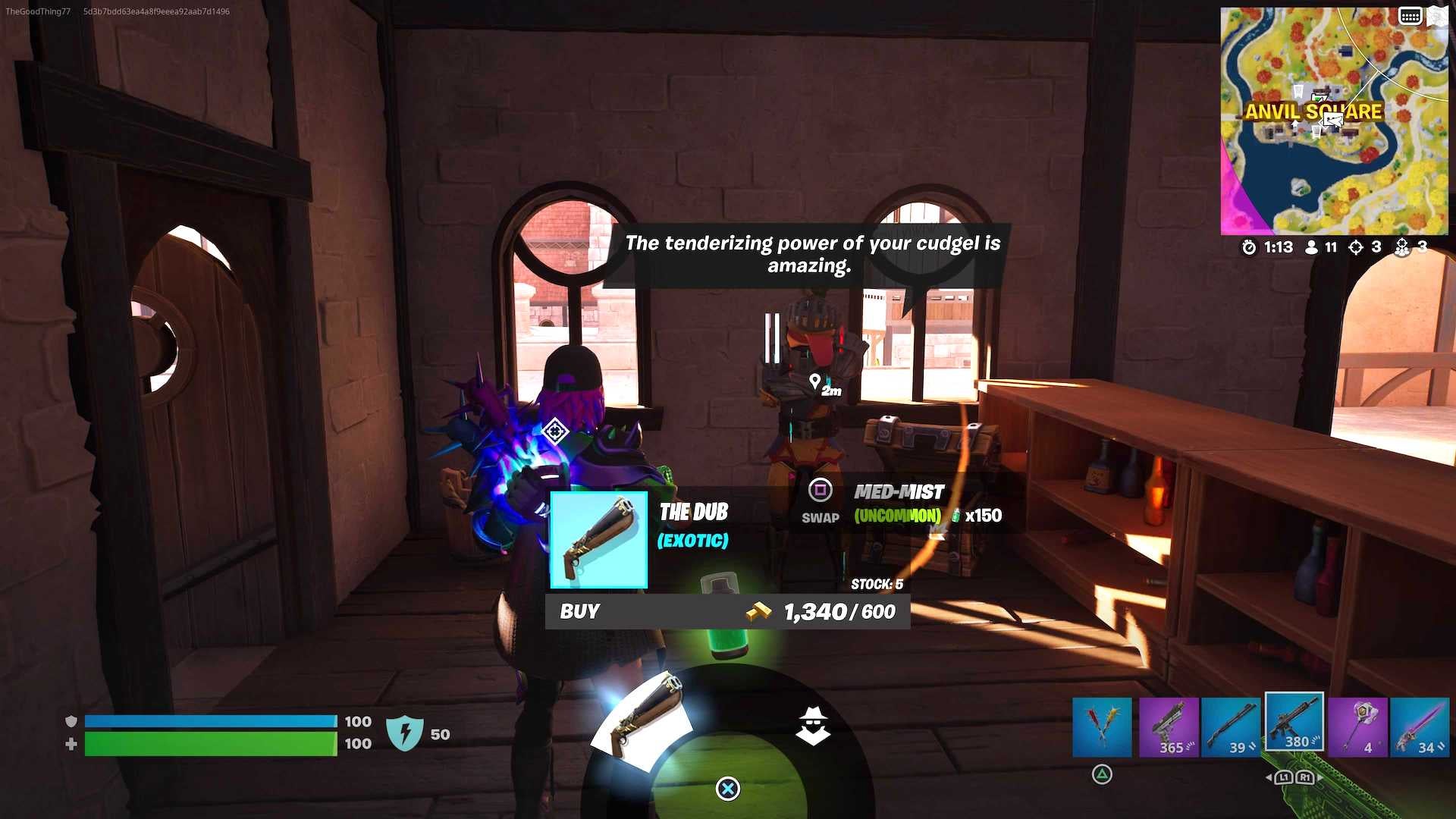 Where to purchase an Exotic weapon from a character in Fortnite - 1