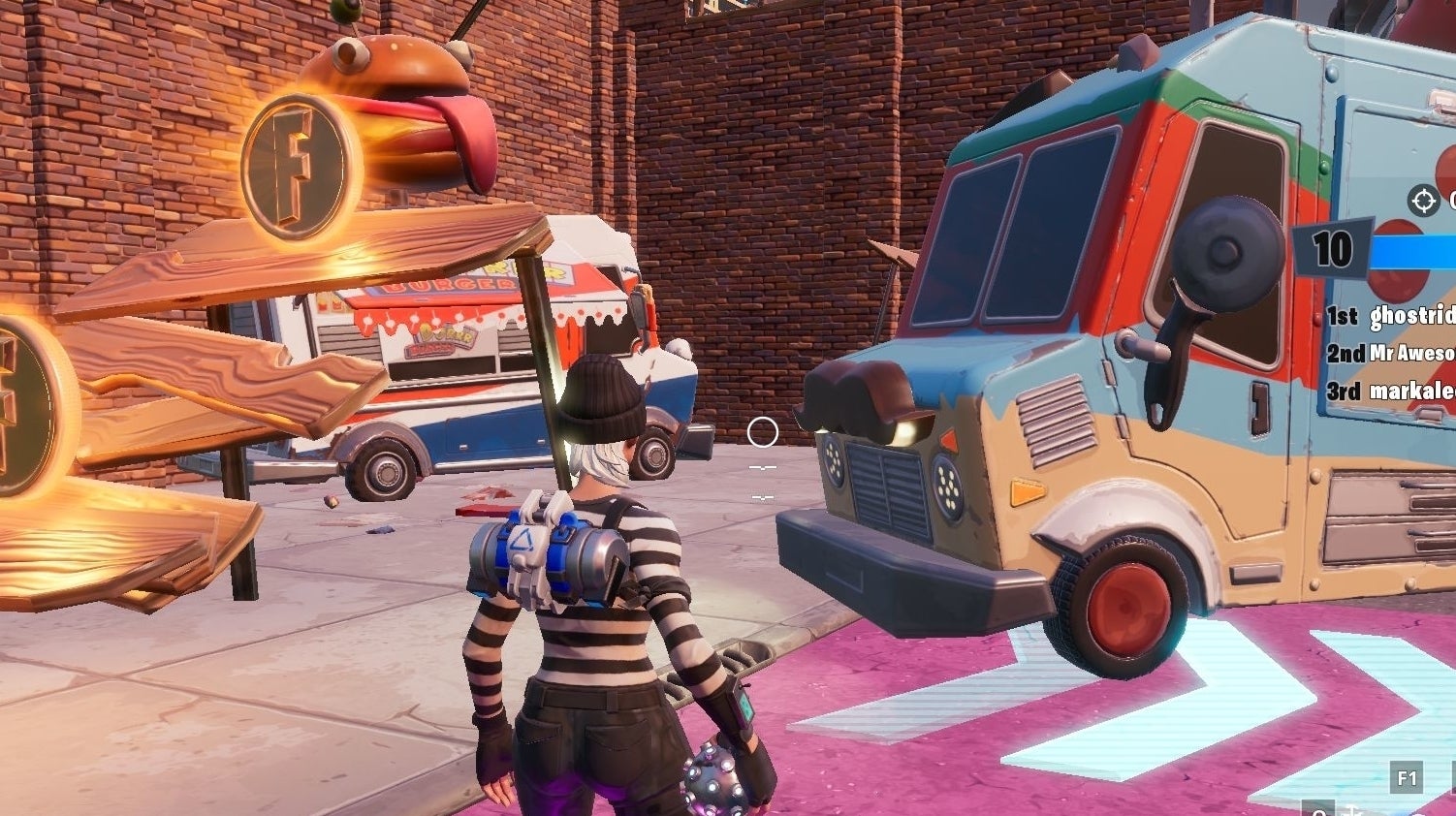 Fortnite Two Food Trucks location Where to Dance between two Food