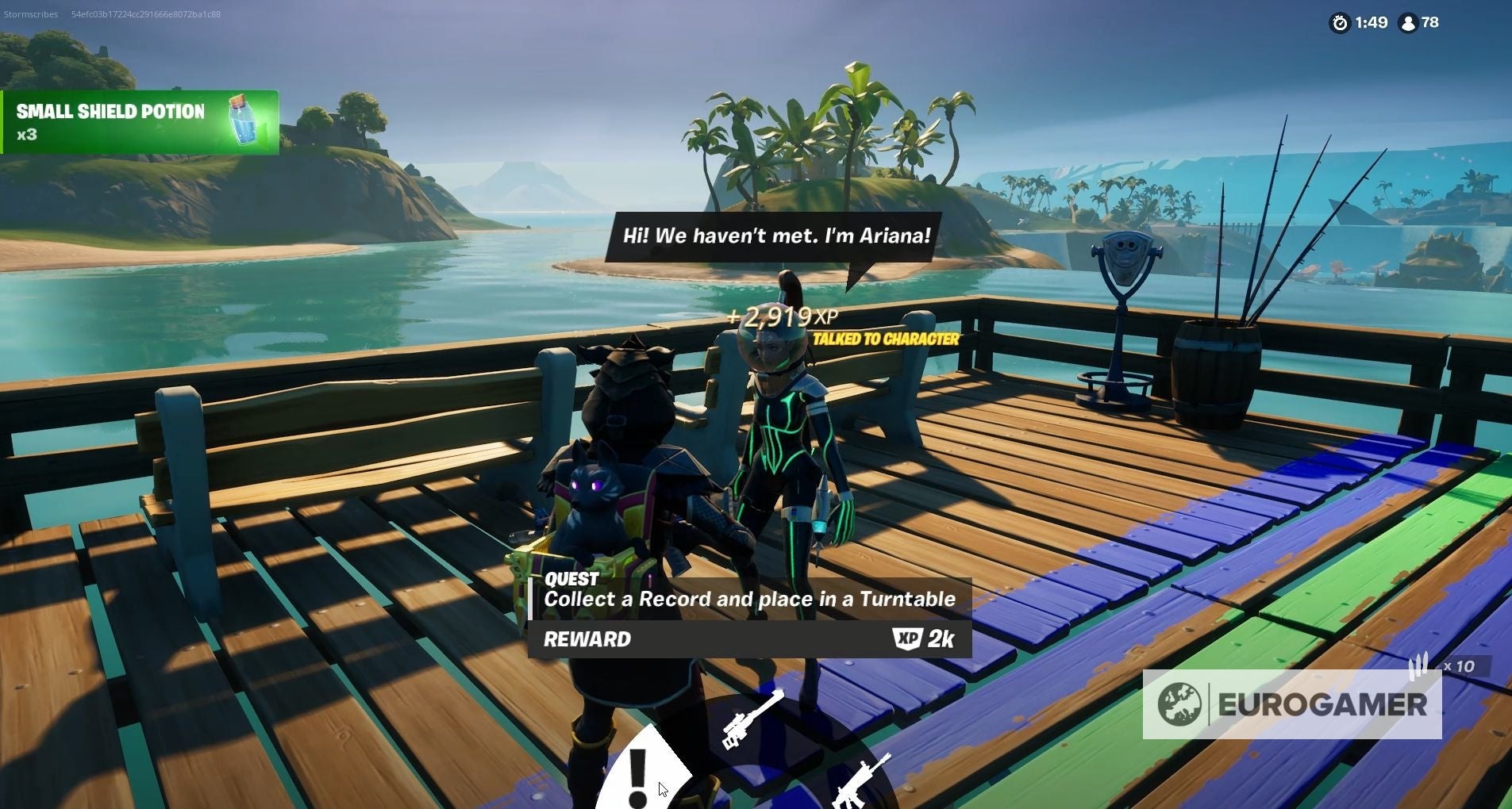 Fortnite Ariana Grande quests  Ariana Grande s location in Fortnite - 92