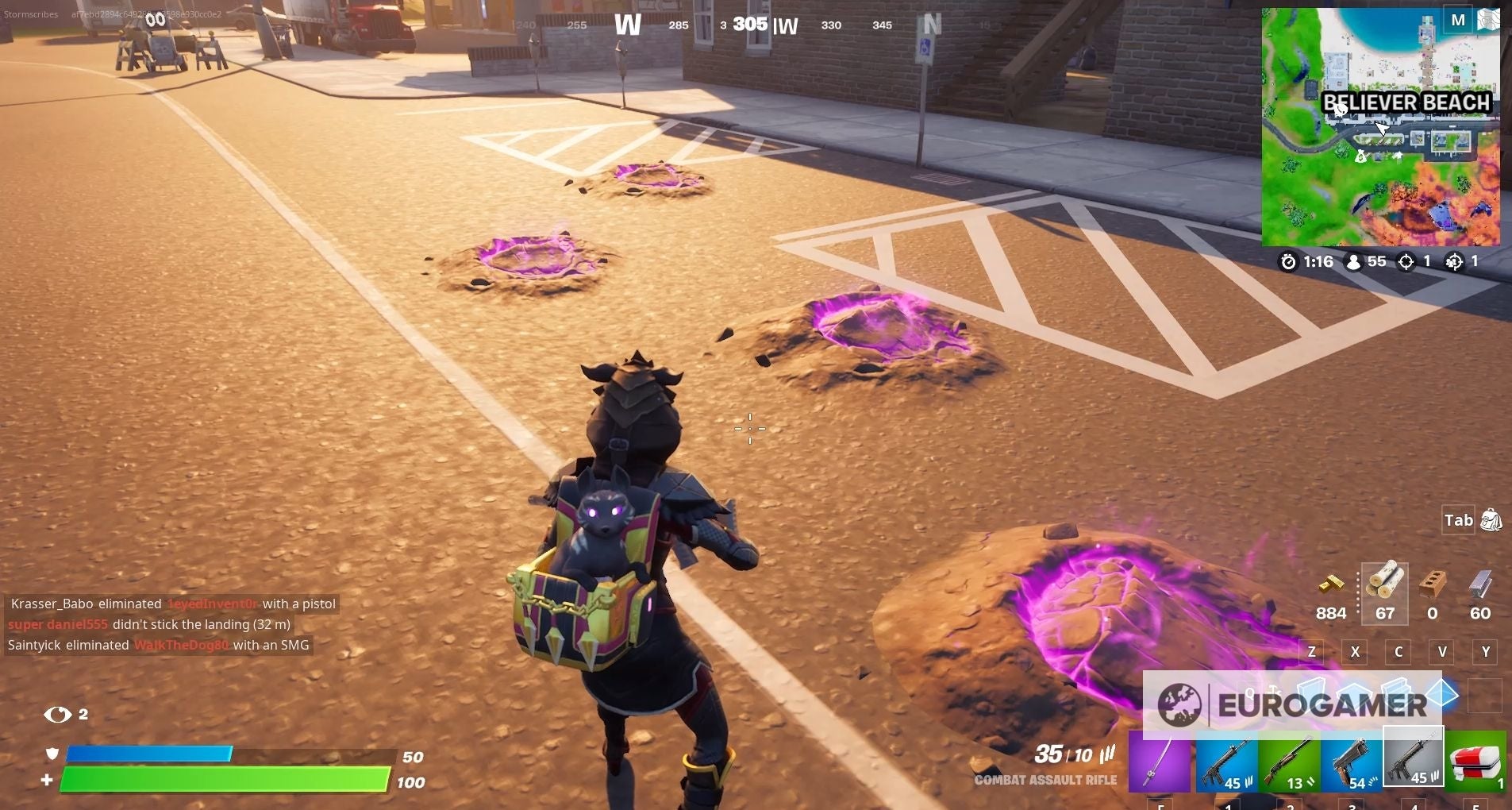 Fortnite Caretaker s footprints location  Where to study the Caretaker s footprints in Fortnite - 82