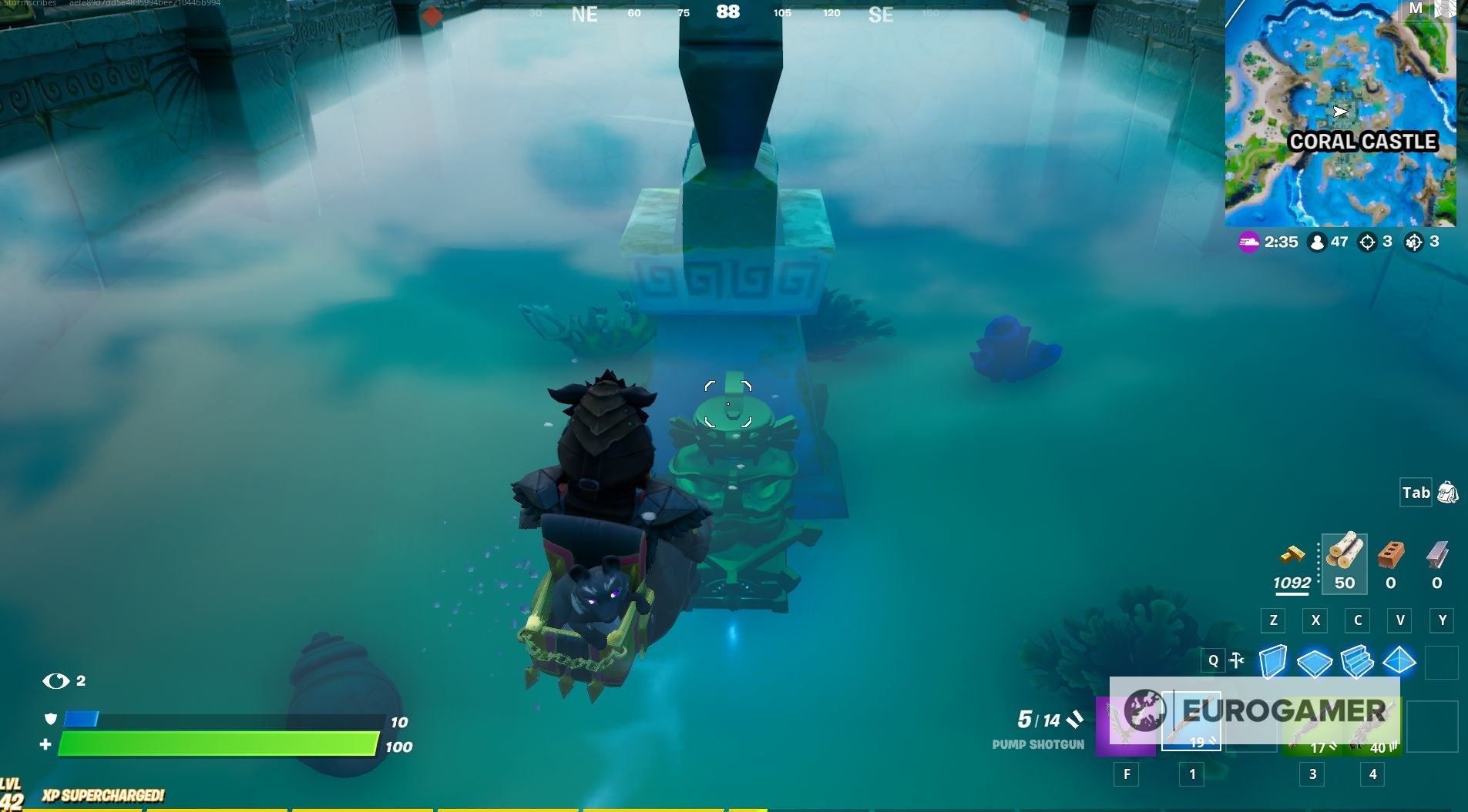 Fortnite   Artefact locations  Raid an artefact from Stealthy Stronghold and Coral Castle explained - 2