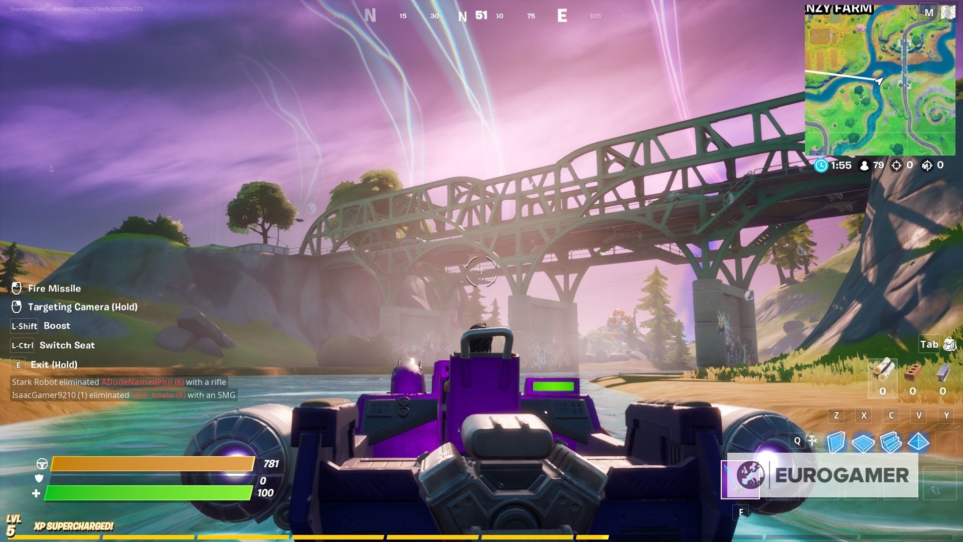 Fortnite   Ride a Motorboat under different coloured bridges explained - 37