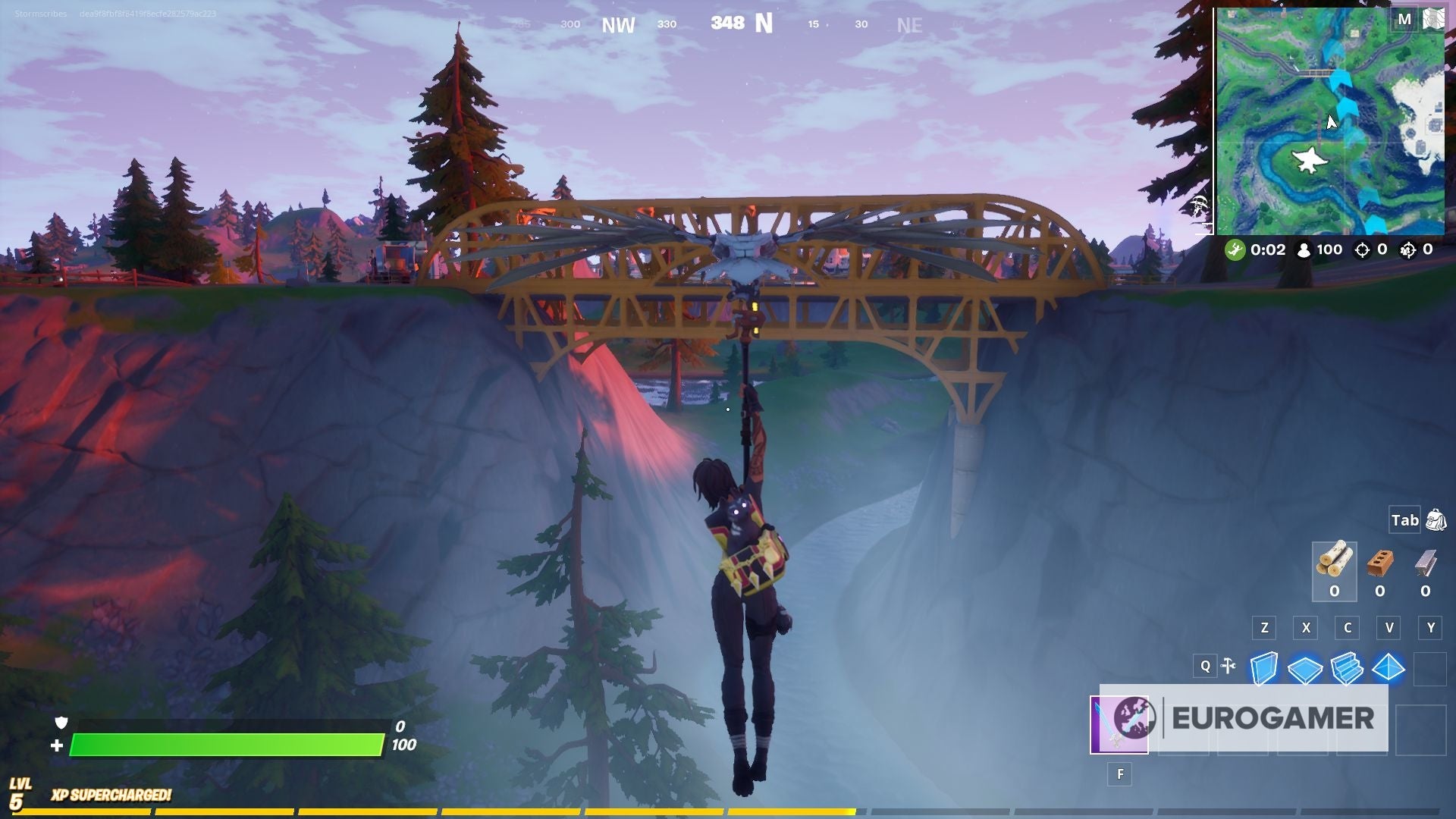 Fortnite   Ride a Motorboat under different coloured bridges explained - 45