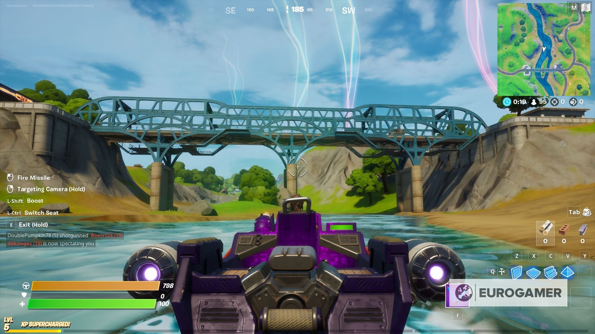 Fortnite   Ride a Motorboat under different coloured bridges explained - 13