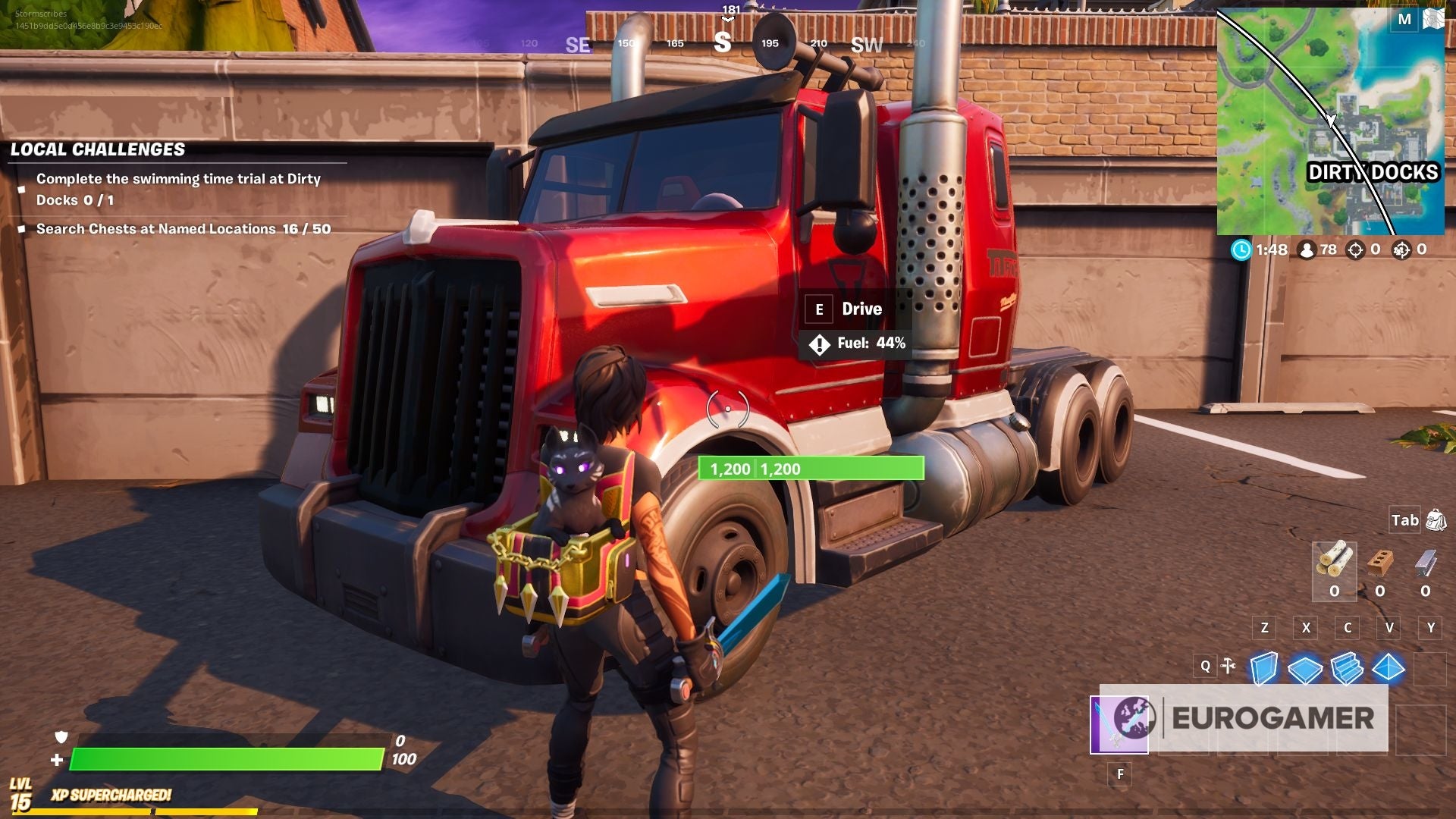 Fortnite gas station locations  How to refuel a car in Fortnite explained - 3