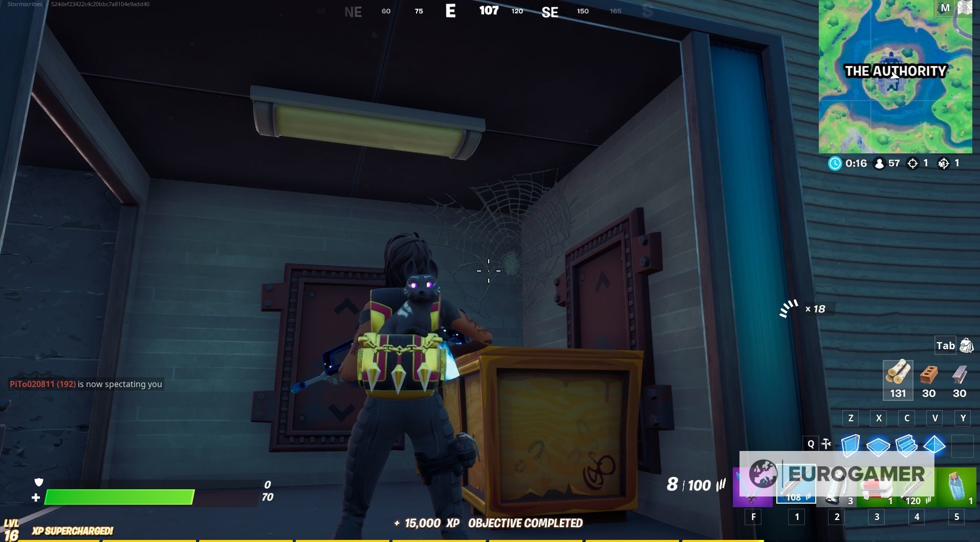 Fortnite   Cobweb location  Destroying cobwebs in The Authority explained - 3