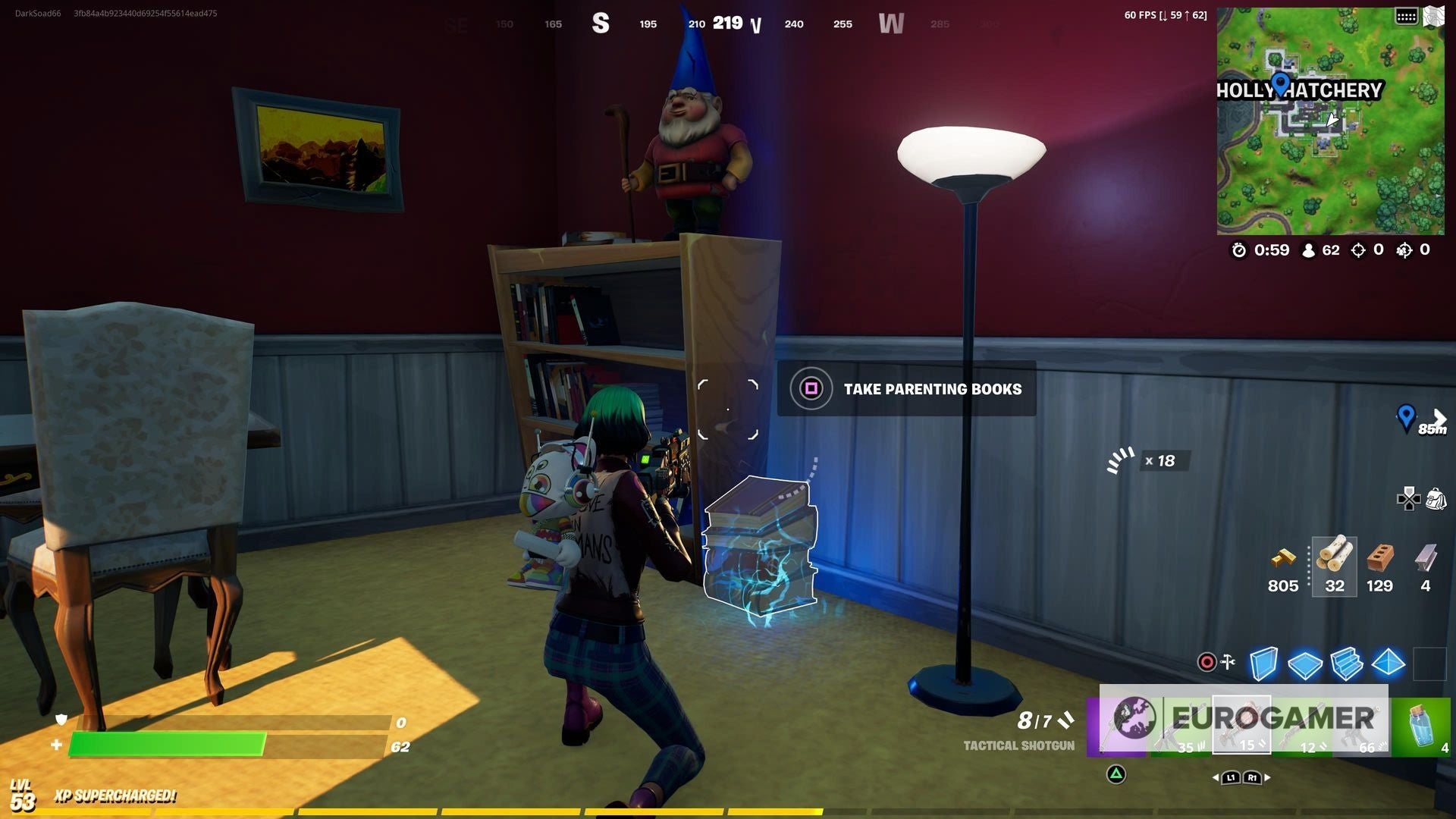 Fortnite   Parenting book locations  Where to collect parenting books from Holly Hatchery or Retail Row explained - 85