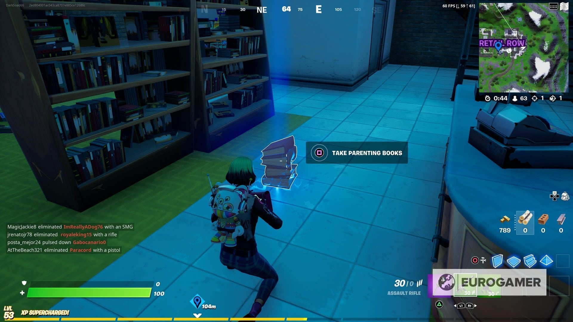 Fortnite   Parenting book locations  Where to collect parenting books from Holly Hatchery or Retail Row explained - 84