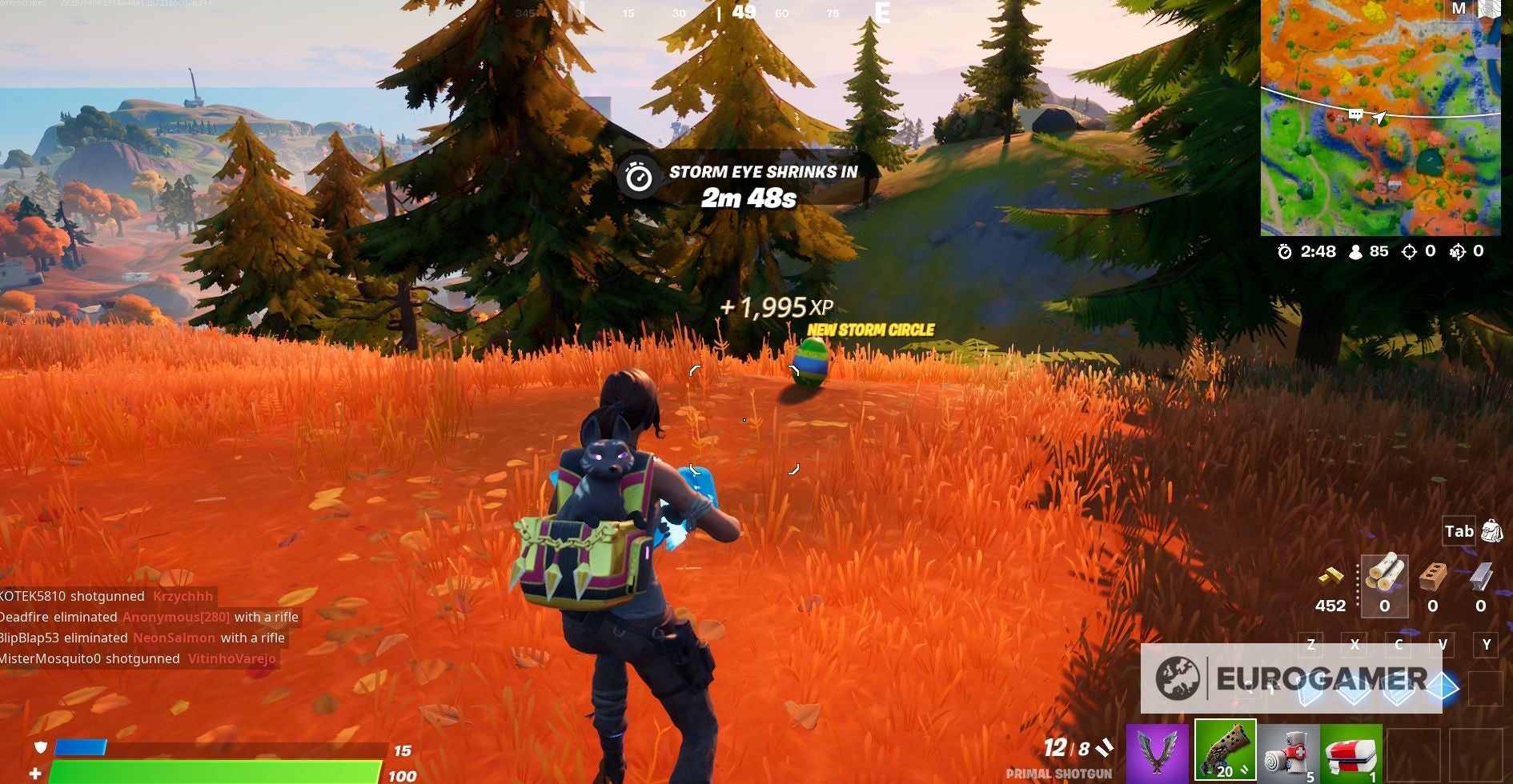 Fortnite   Bouncy Eggs locations  How to forge Bouncy Eggs and earn the Tactical Quaxes explained - 1