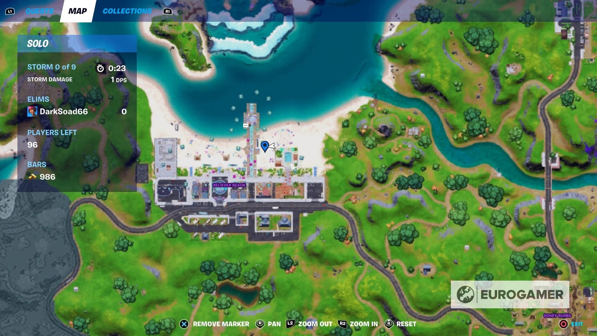 Fortnite  Where to emote in front of a camera at Believer Beach or Lazy Lake explained - 6