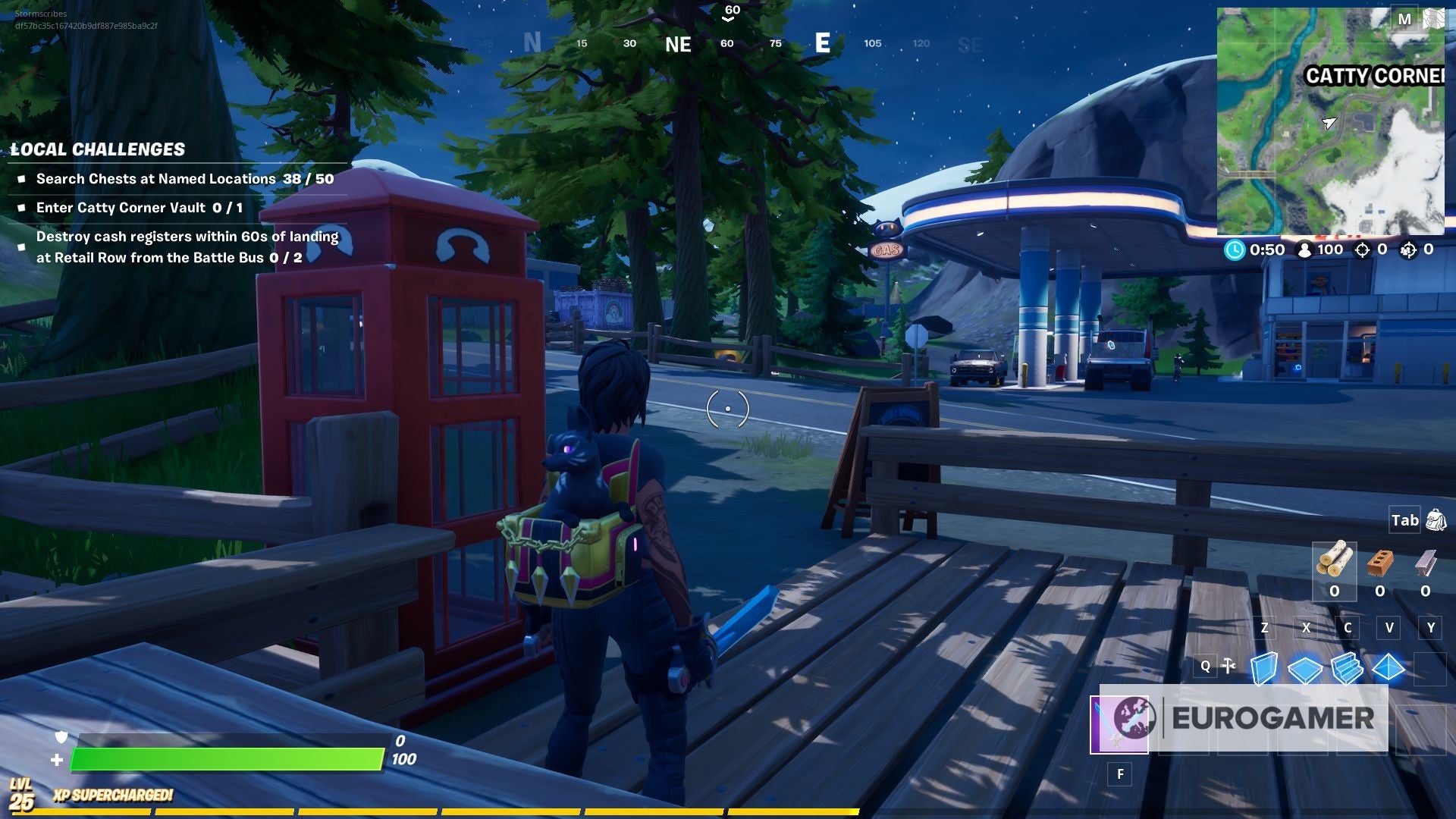 Fortnite   Gas up a vehicle at Catty Corner explained - 96