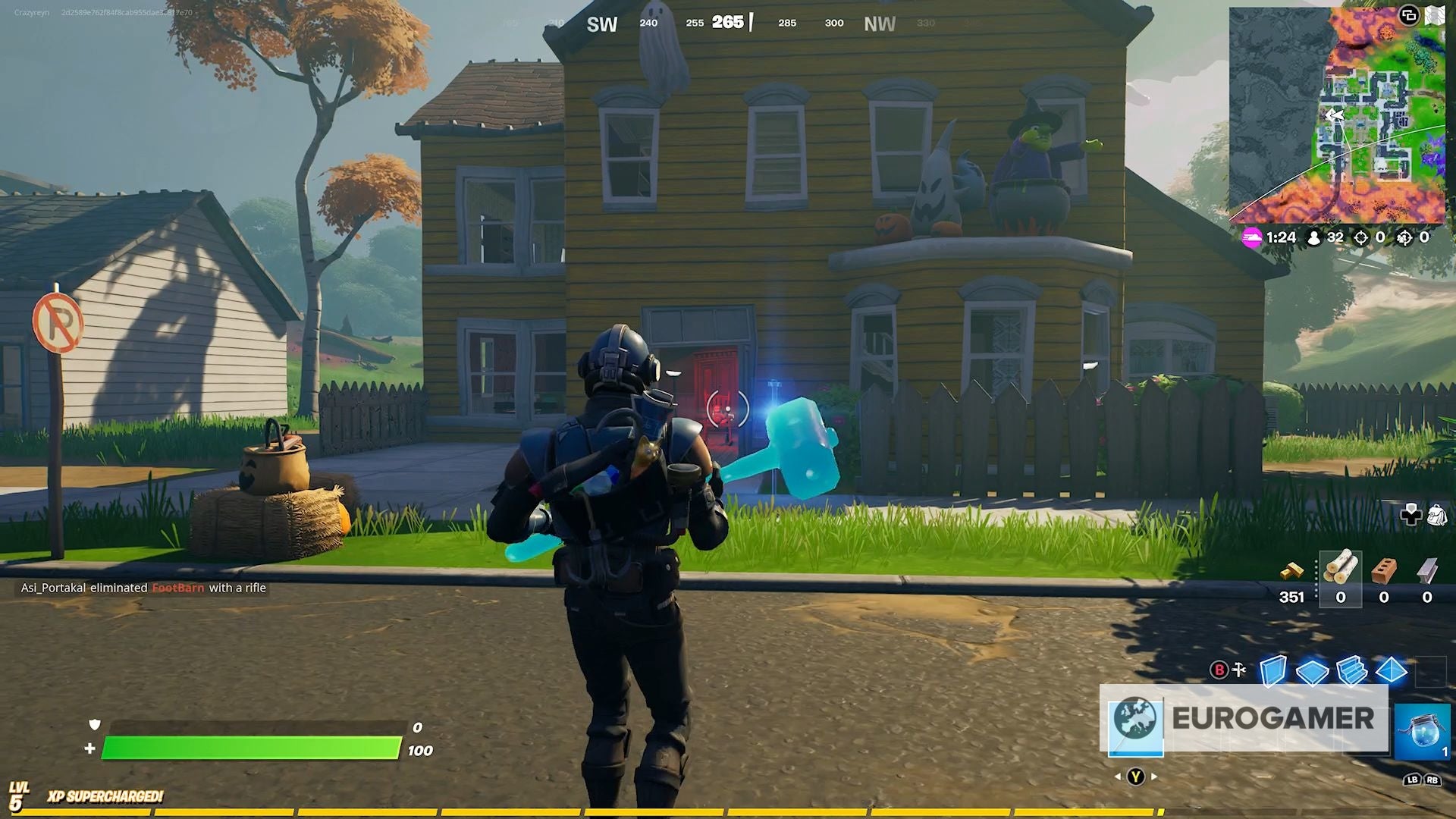 Fortnite Ghostbusters Signs locations in Holly Hedges  Dirty Docks or Pleasant Park - 26