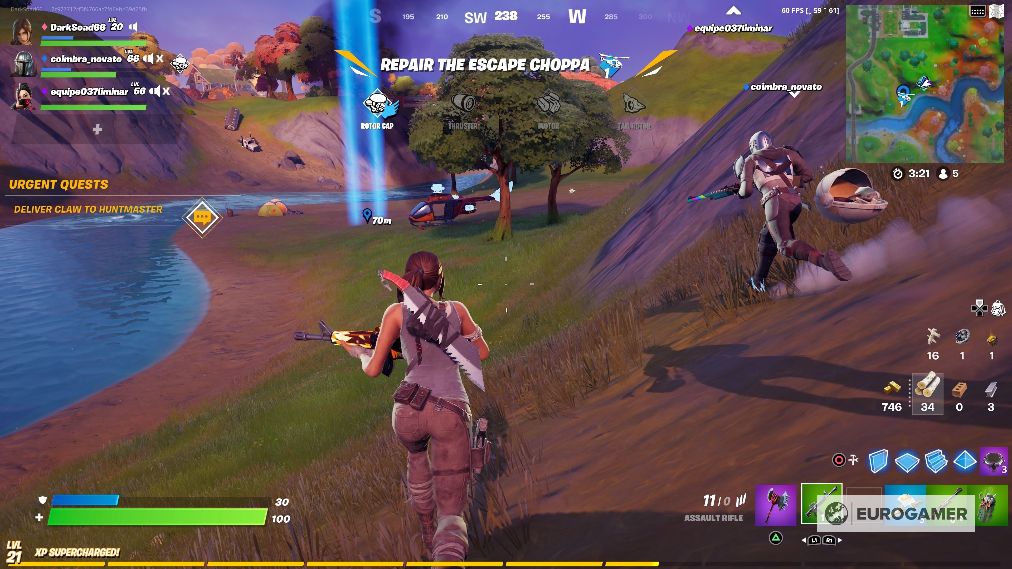 Fortnite Impossible Escape guide  Where to find helicopter parts  Huntmaster location and tips for how to win - 18