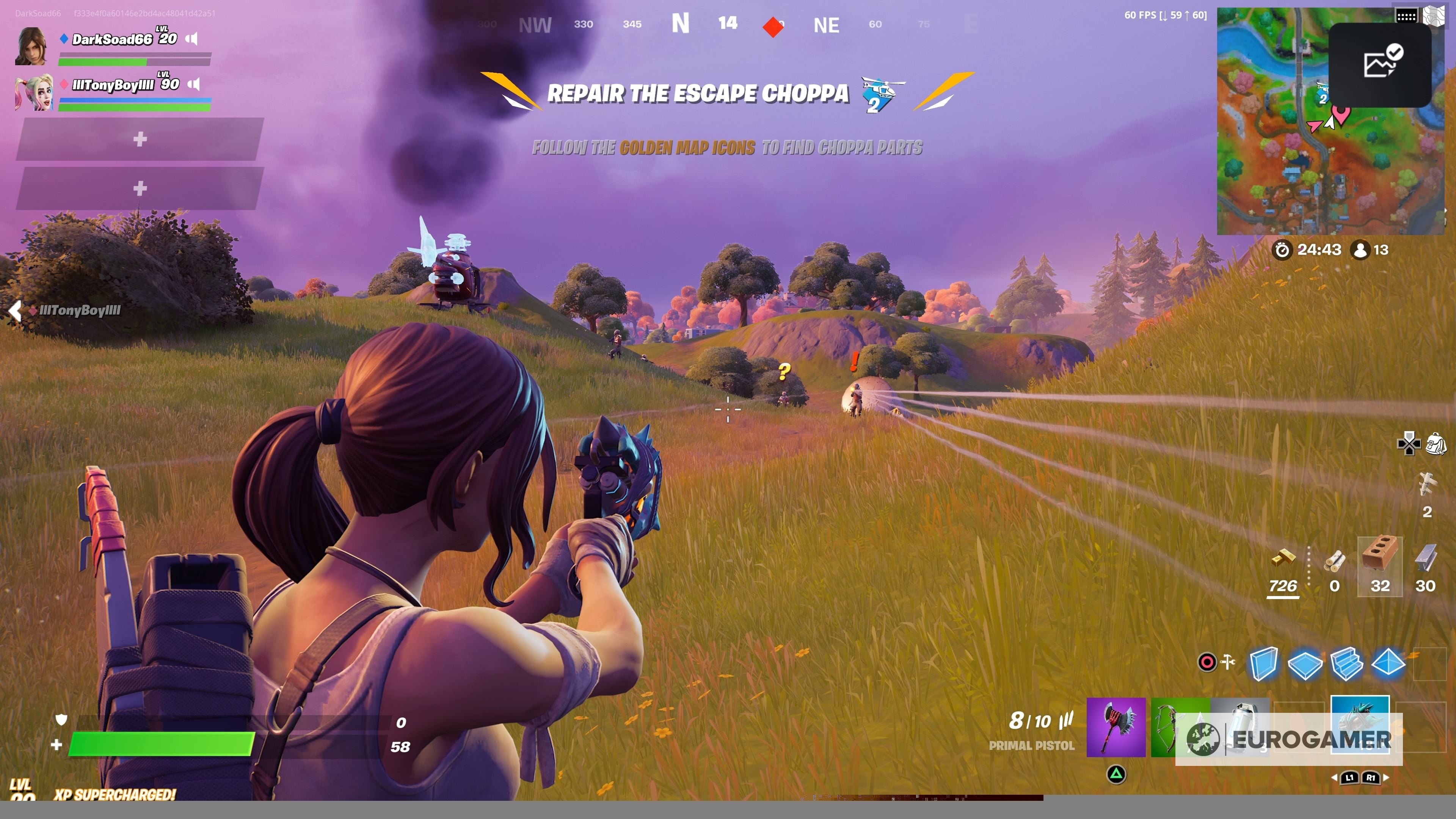 Fortnite Impossible Escape guide  Where to find helicopter parts  Huntmaster location and tips for how to win - 64