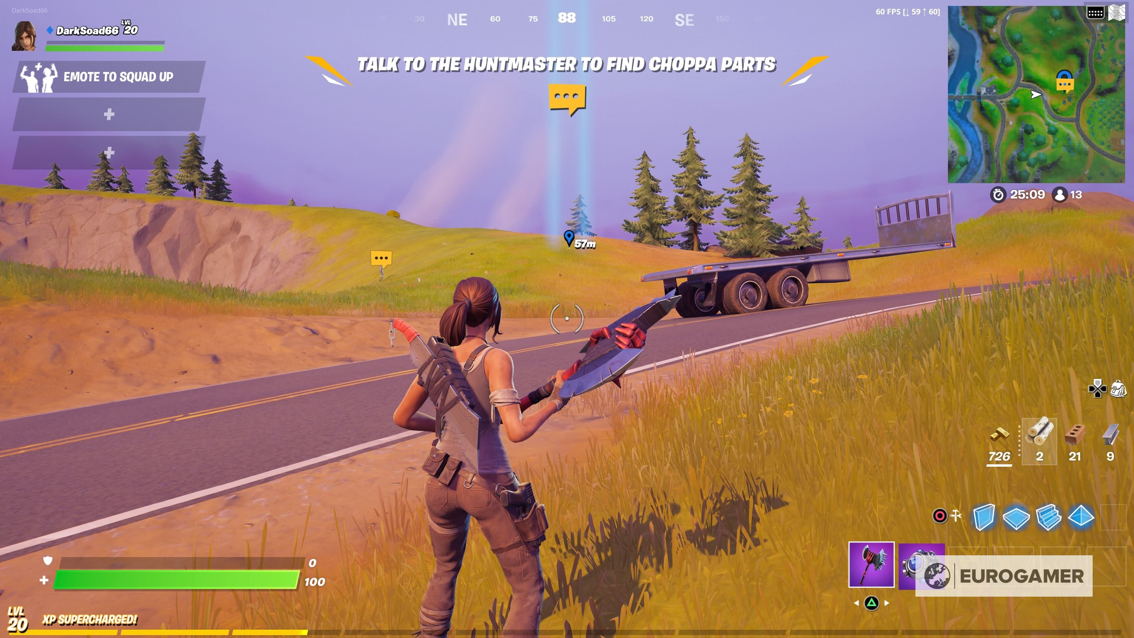Fortnite Impossible Escape guide  Where to find helicopter parts  Huntmaster location and tips for how to win - 30