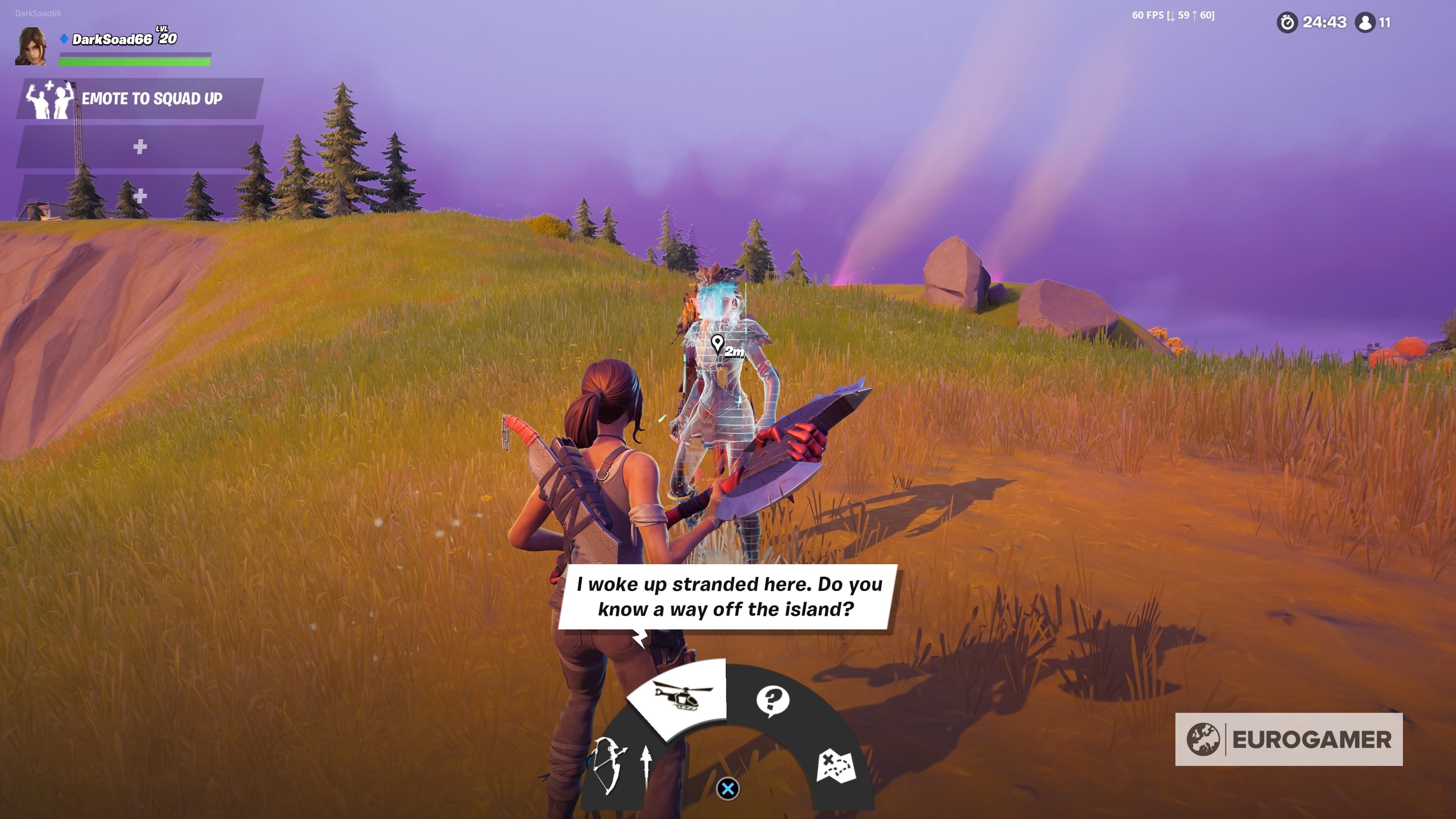 Fortnite Impossible Escape guide  Where to find helicopter parts  Huntmaster location and tips for how to win - 50