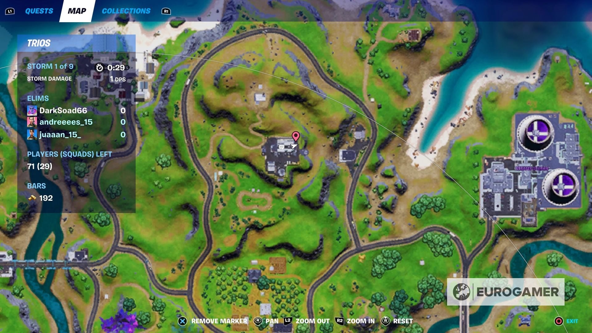 Fortnite IO Tech weapon locations  Where to find the Recon Scanner  Pulse Rifle and Rail Gun in Fortnite - 28