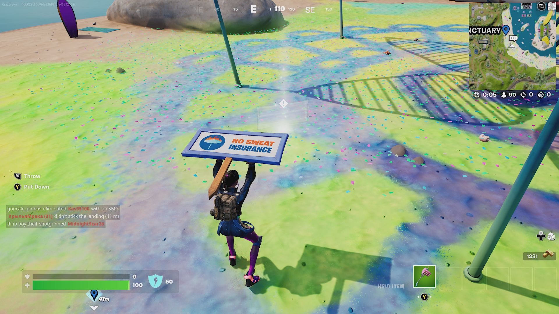 Fortnite No Sweat sign and sponsorship locations explained - 54