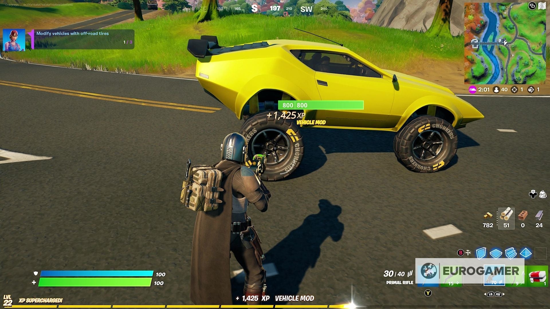 Fortnite Off Road Tire locations  How to get Chonkers Off Road Tires explained - 85