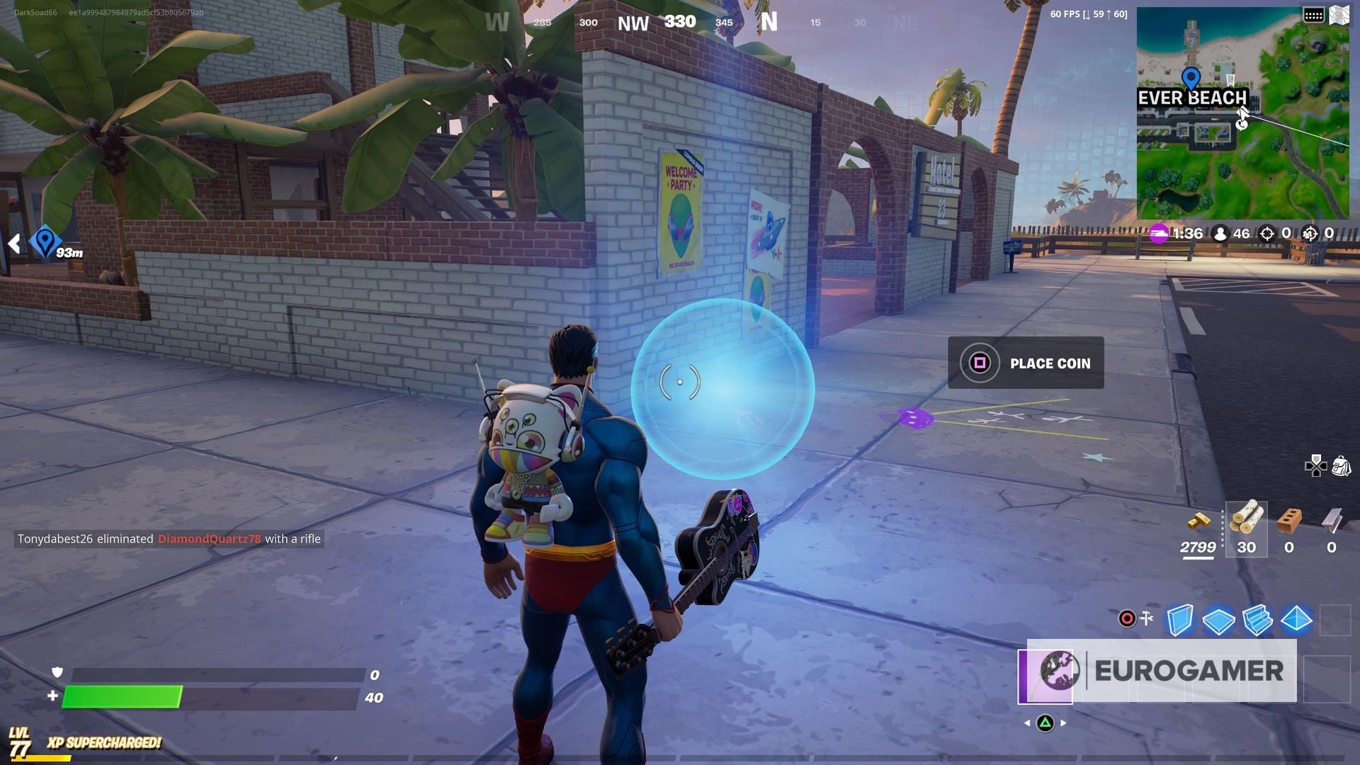 Fortnite   Coin locations  Where to place coins around the map to obtain the Free Guy emote - 98