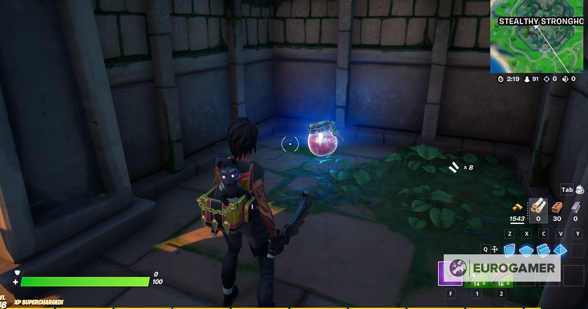 Fortnite   Grimbles  love potion locations  Collect Grimbles  love potion from Fort Crumpet  Coral Cove or Stealthy Stronghold explained - 52