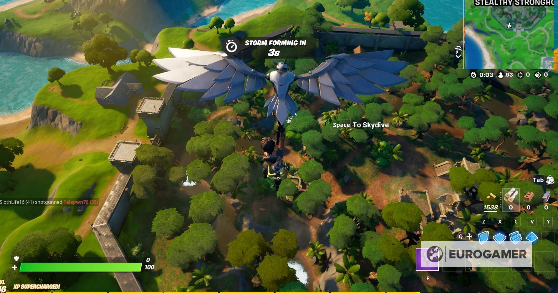 Fortnite   Grimbles  love potion locations  Collect Grimbles  love potion from Fort Crumpet  Coral Cove or Stealthy Stronghold explained - 33