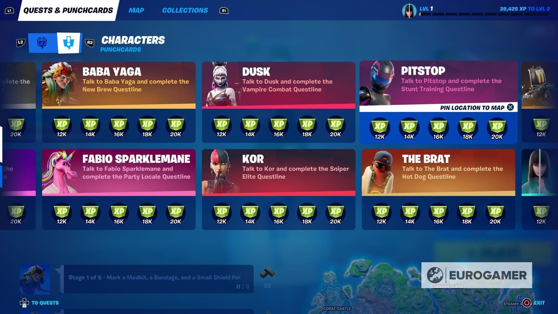 Fortnite Punchcards  This week s character Punchcards and when the next questlines go live explained - 2