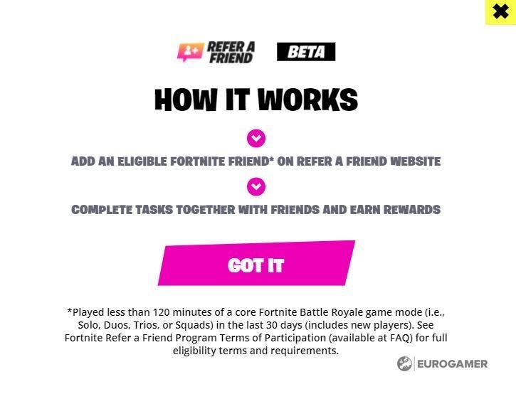 Fortnite refer a friend program  rewards and how to unlock the Rainbow Racer skin explained - 24