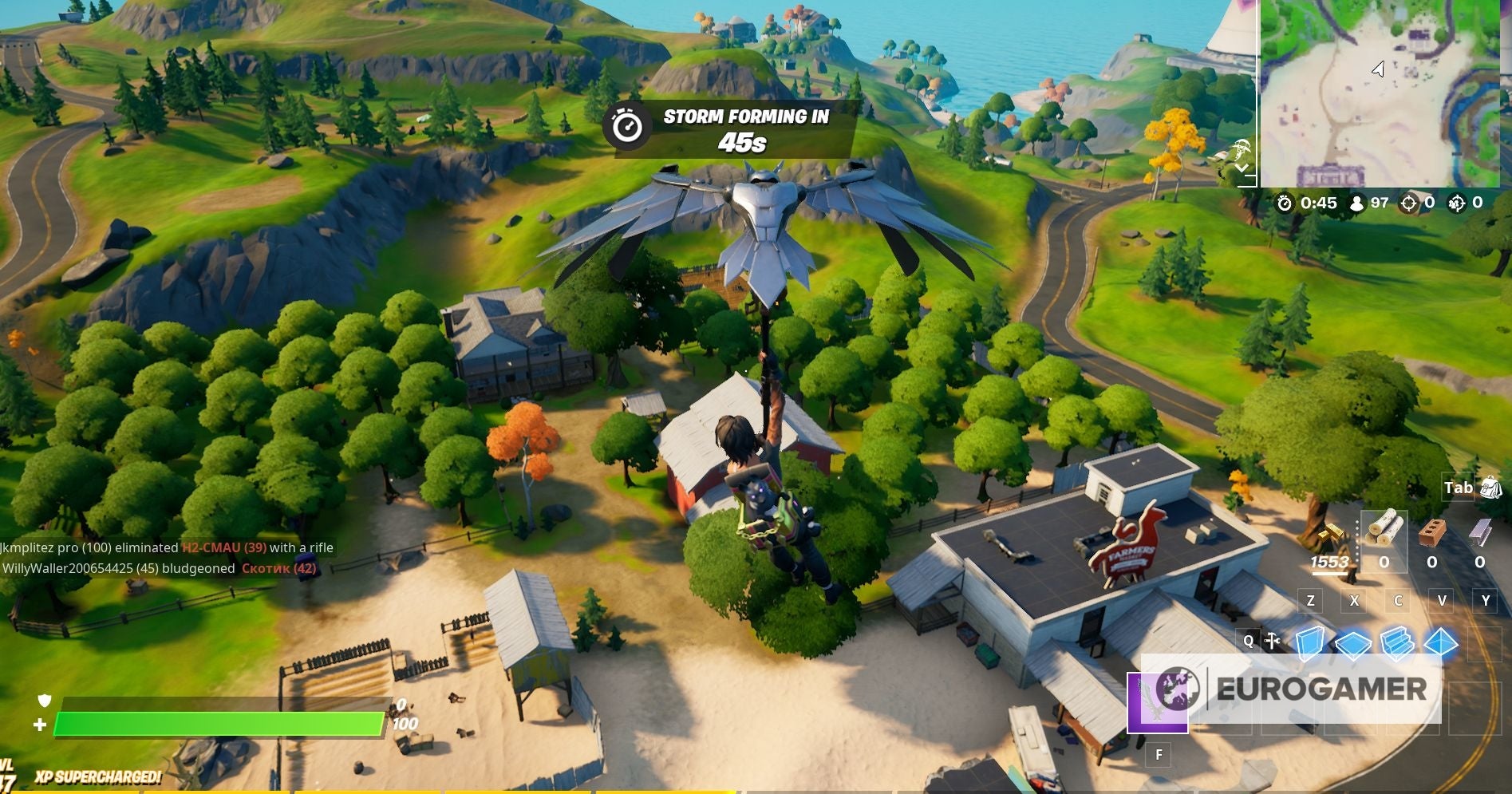 Fortnite   Rose location  Where to find a rose at Steel Farm or The Orchard explained - 60