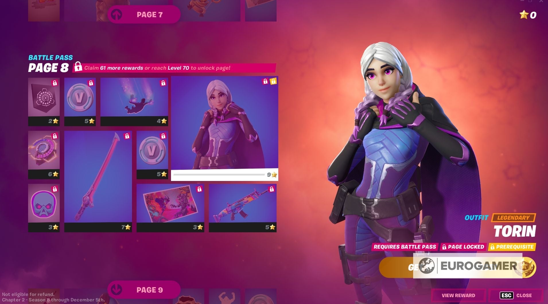 Fortnite Season 8 Battle Pass skins  including Charlotte  Kor  Fabio Sparklemane  Torin and Carnage - 85