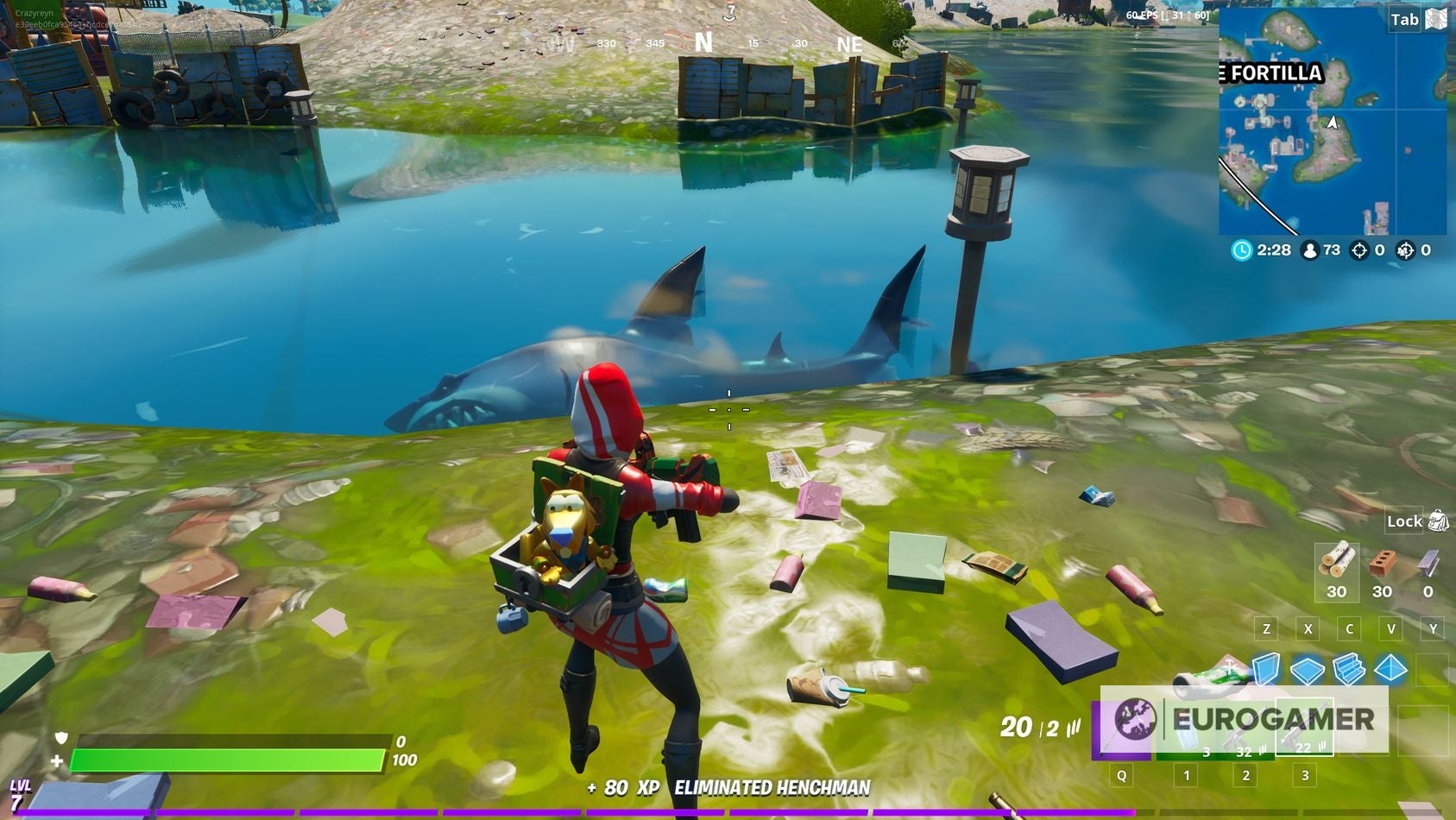 Fortnite Sharks explained  How to ride Loot Sharks and find Loot Shark locations - 44