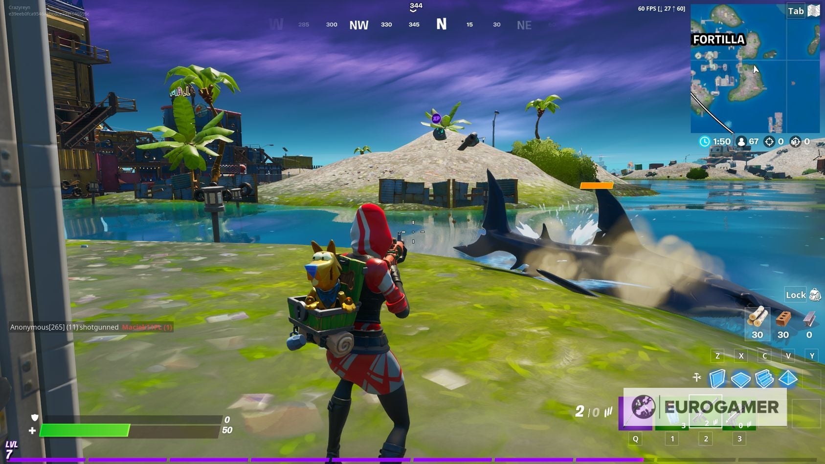 Fortnite Sharks explained  How to ride Loot Sharks and find Loot Shark locations - 55
