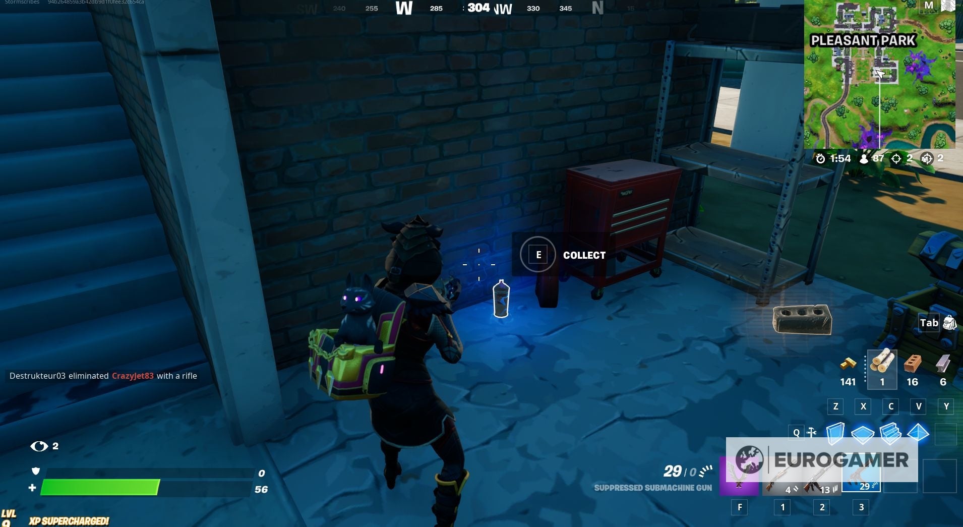 Fortnite   Spray Can locations  Where to find spray cans in warehouses in Dirty Docks or garages in Pleasant Park - 95
