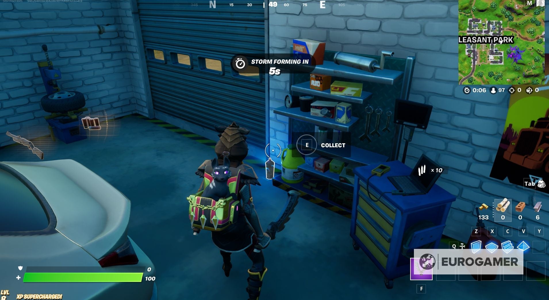 Fortnite   Spray Can locations  Where to find spray cans in warehouses in Dirty Docks or garages in Pleasant Park - 59