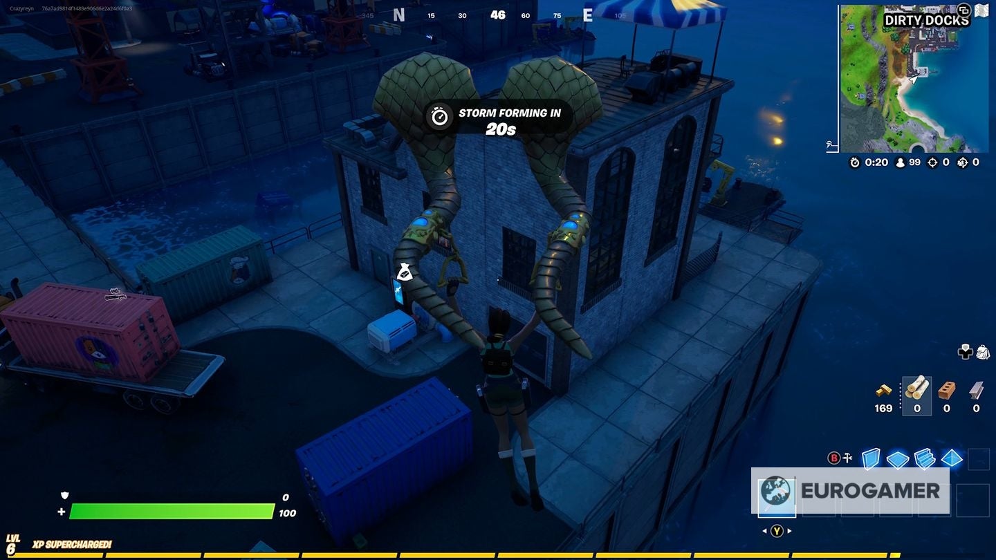 Fortnite   Spray Can locations  Where to find spray cans in warehouses in Dirty Docks or garages in Pleasant Park - 33