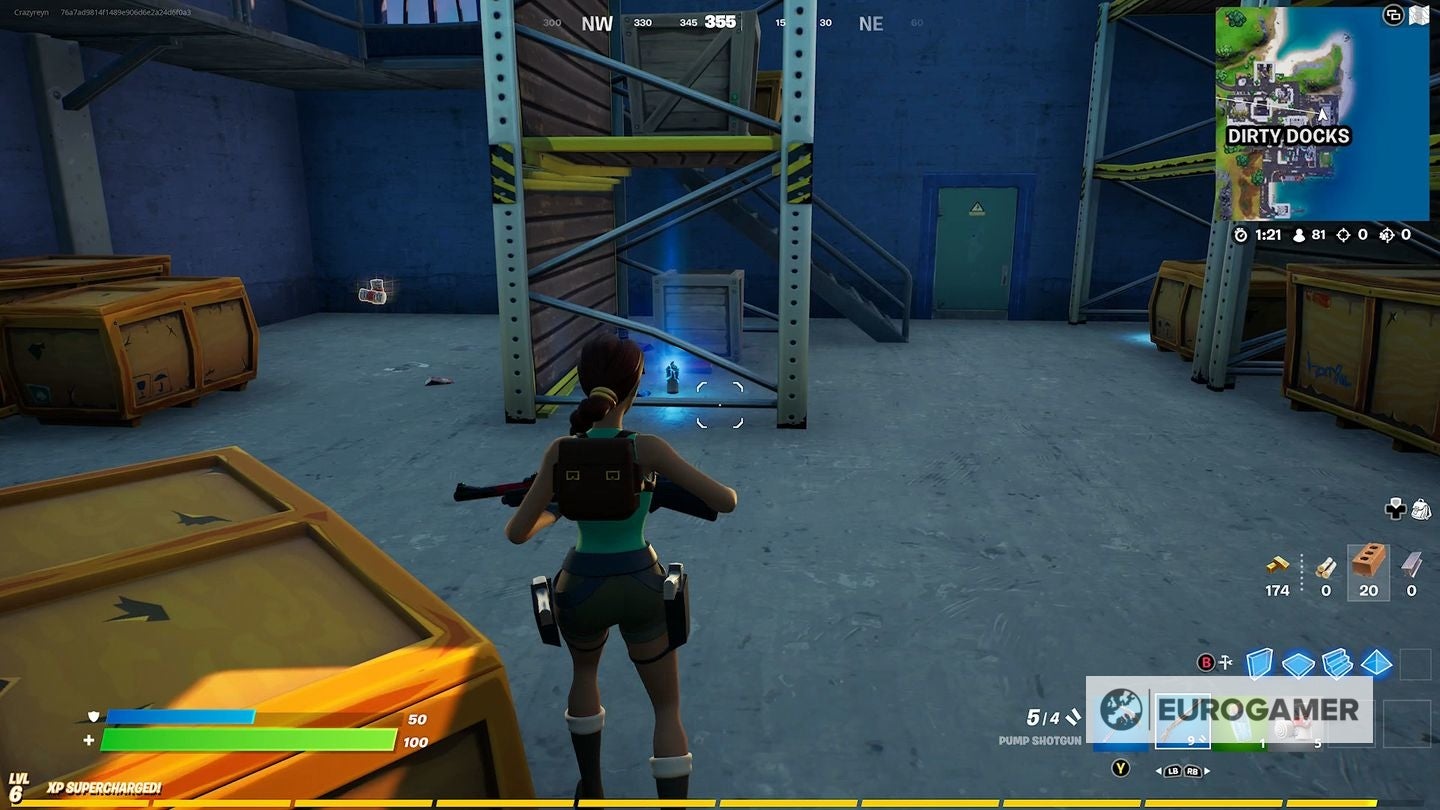 Fortnite   Spray Can locations  Where to find spray cans in warehouses in Dirty Docks or garages in Pleasant Park - 3