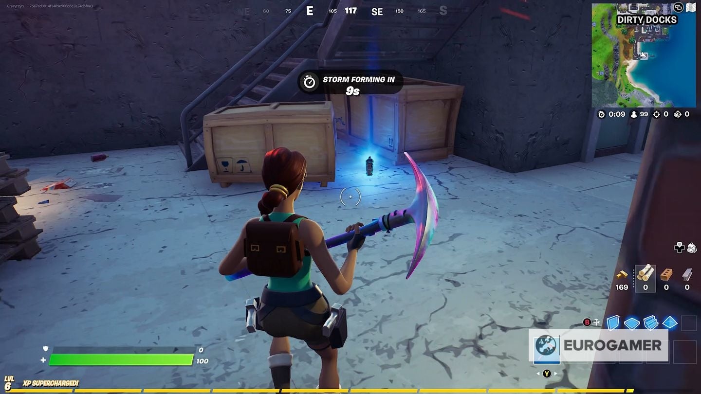 Fortnite   Spray Can locations  Where to find spray cans in warehouses in Dirty Docks or garages in Pleasant Park - 49