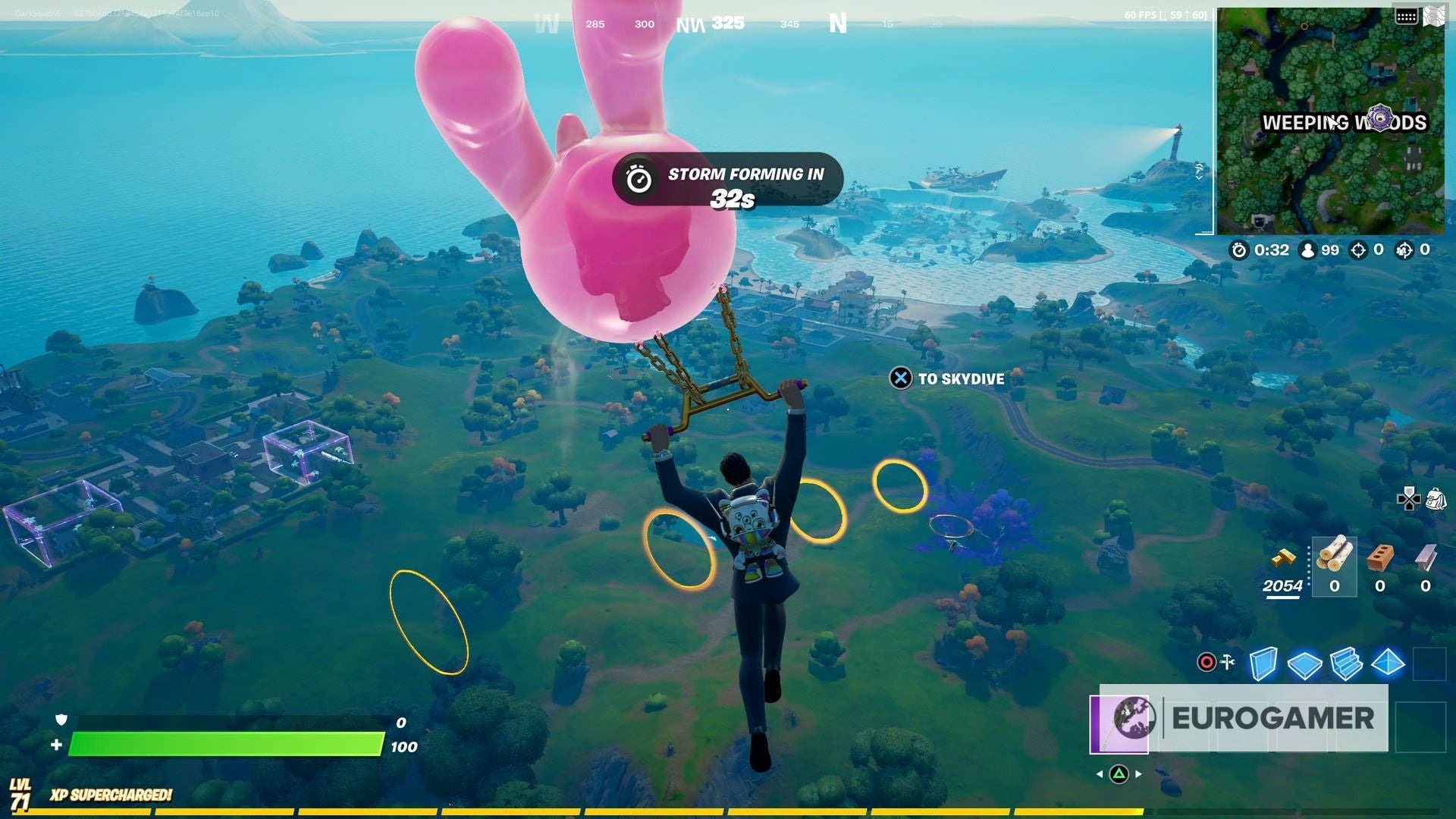 Fortnite   How to glide through rings as Clark Kent explained - 82