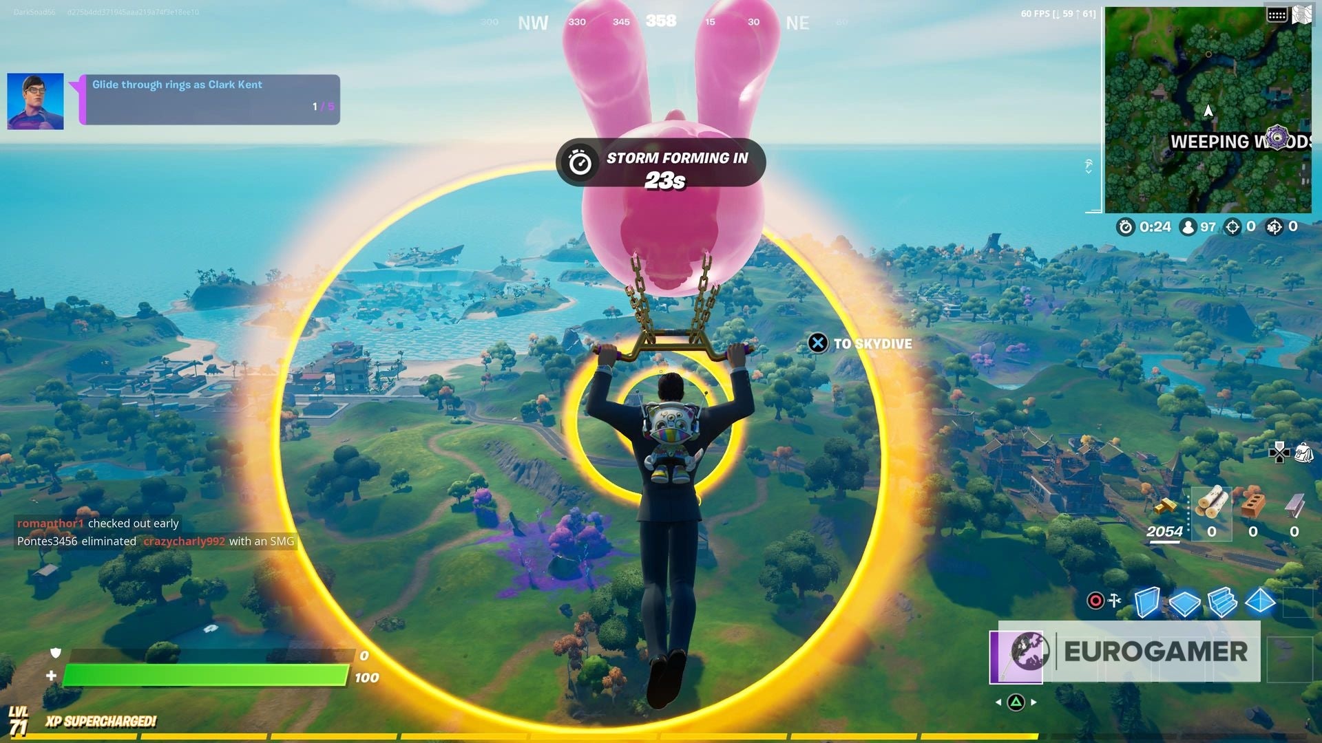 Fortnite   How to glide through rings as Clark Kent explained - 50