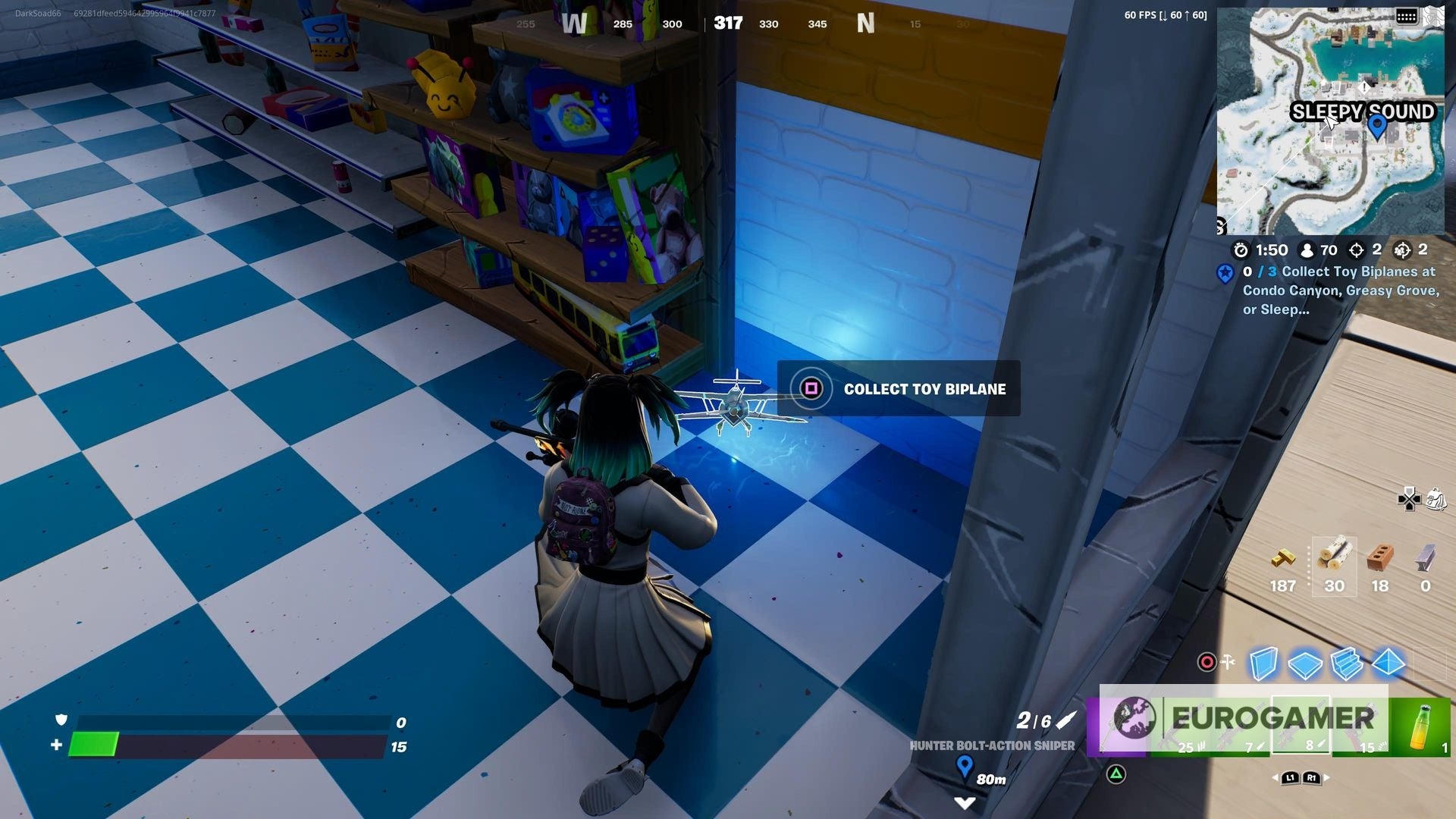 Fortnite  Collect Toy Biplanes at Condo Canyon  Greasy Grove or Sleep Sound locations - 19