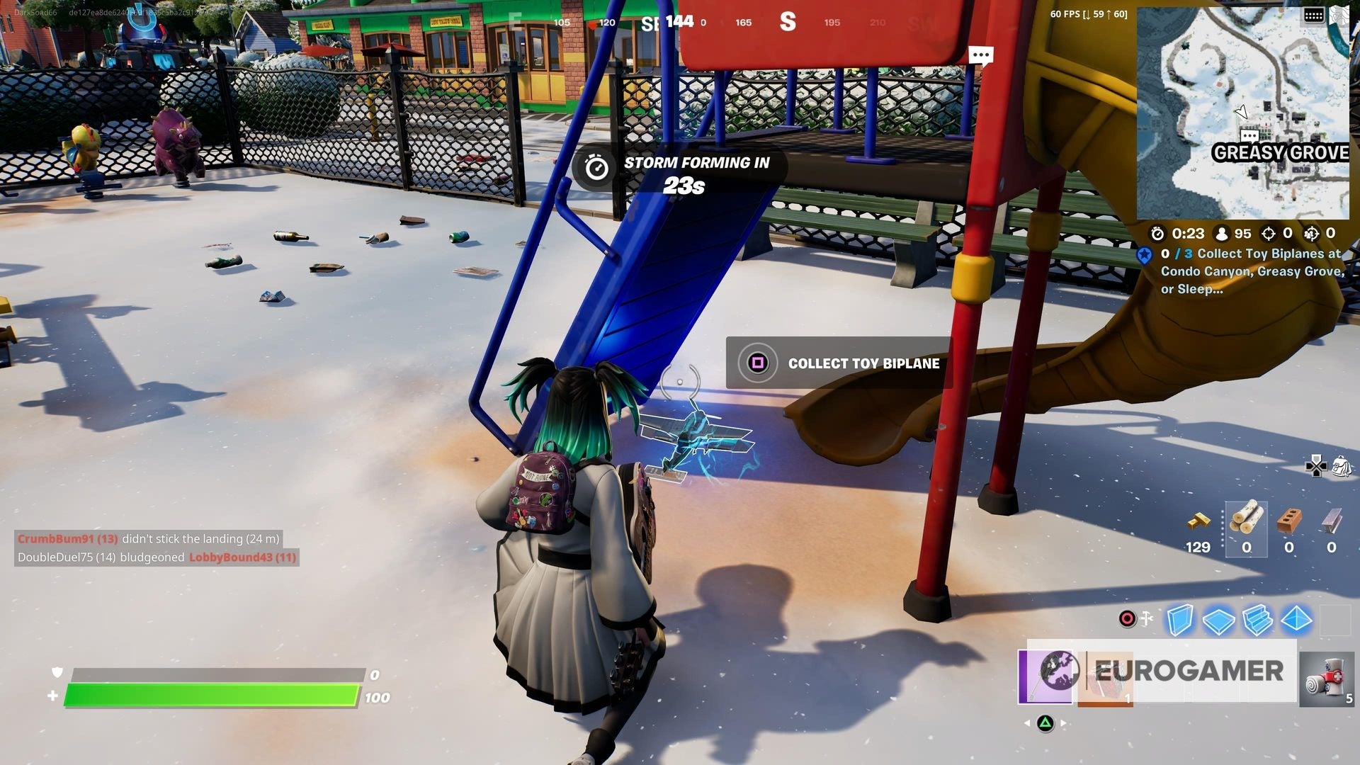 Fortnite  Collect Toy Biplanes at Condo Canyon  Greasy Grove or Sleep Sound locations - 94