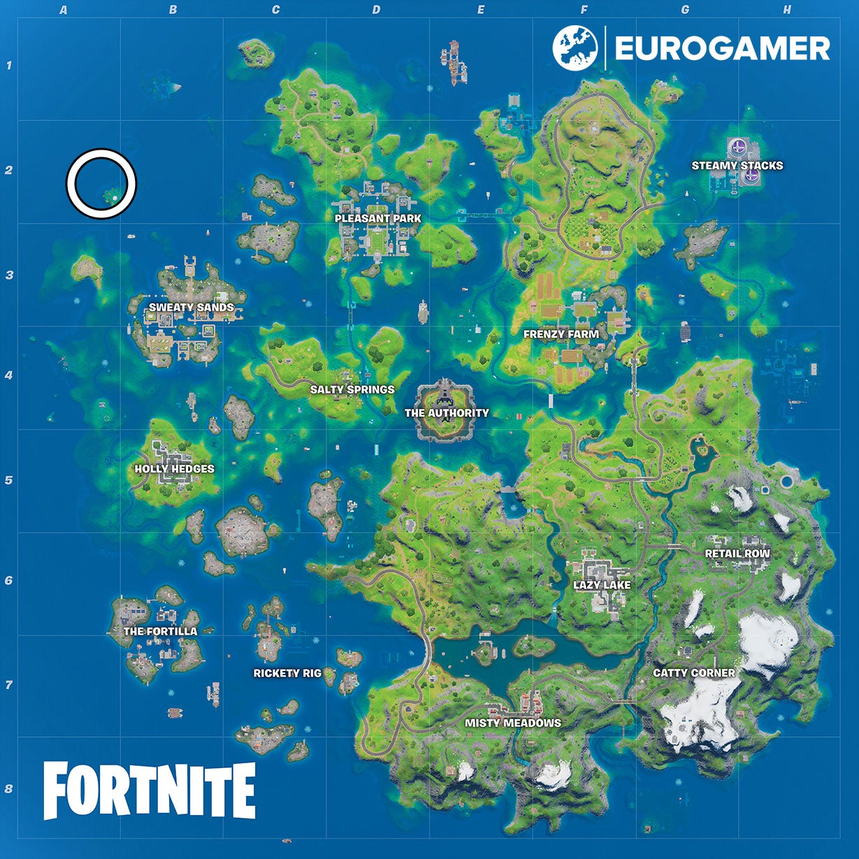 Fortnite Trident At Coral Cove Location Explained Eurogamer Net
