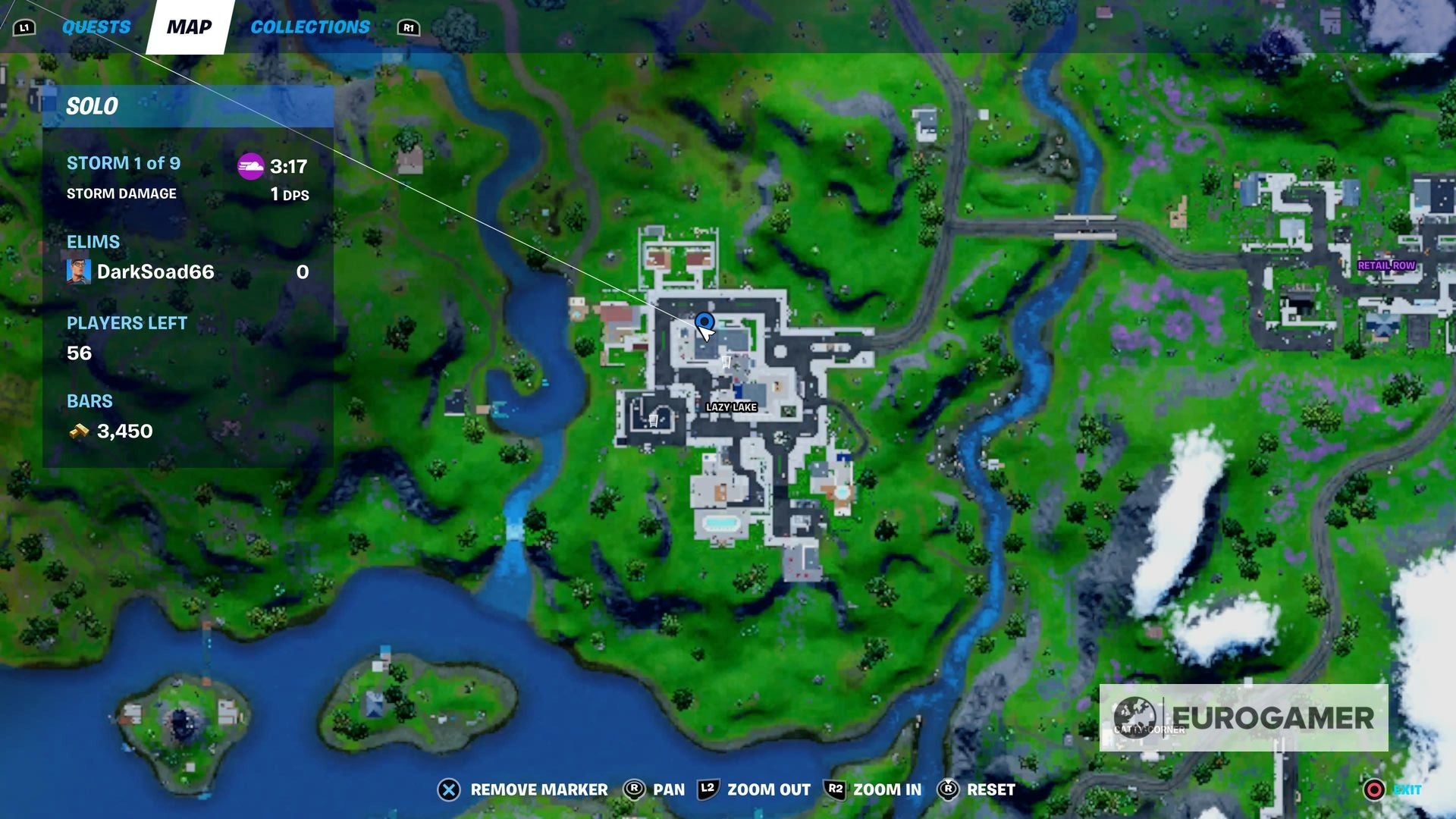 Fortnite  Where to collect a vase of flowers from Lazy Lake explained - 91